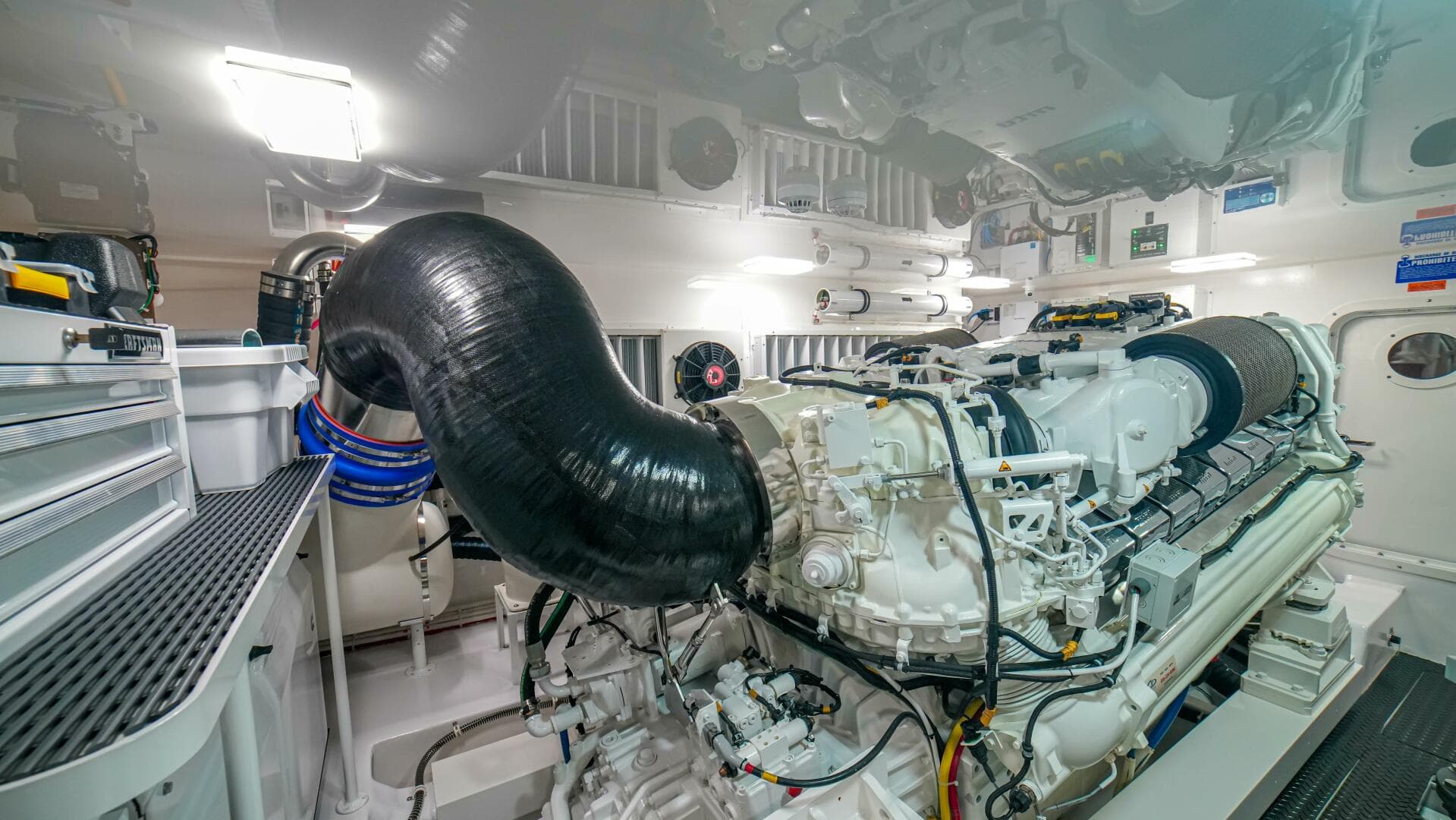 2023 Viking 73 Convertible "Free Spool" - Engine room