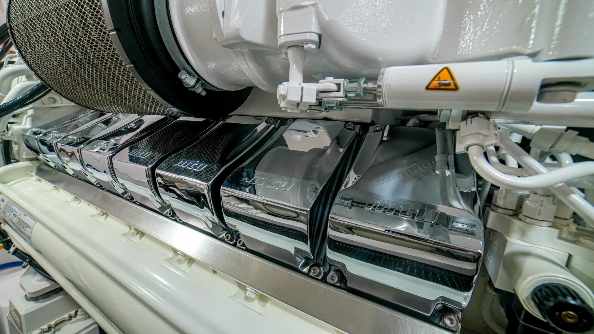 2023 Viking 73 Convertible "Free Spool" - Engine room