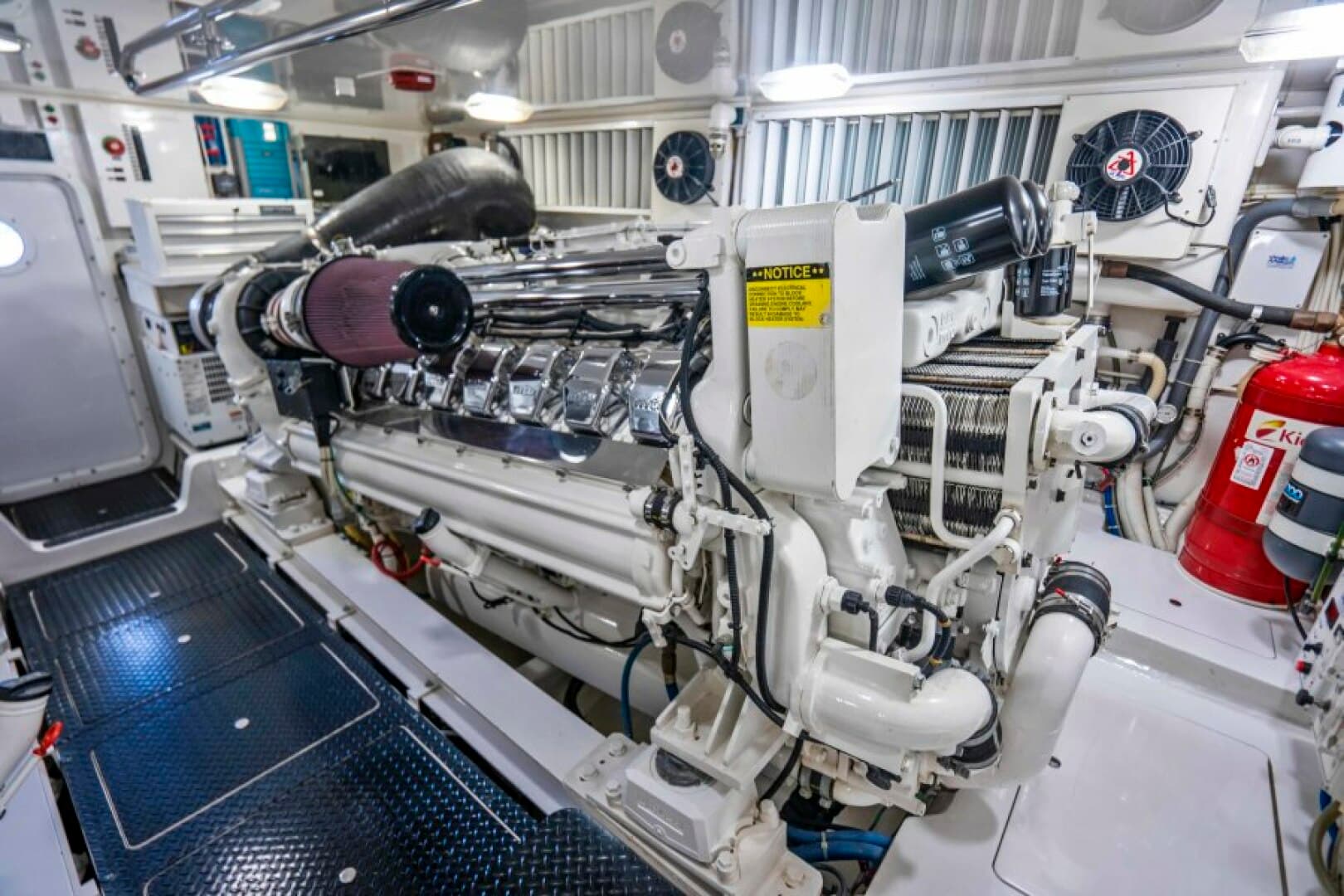 2011 Viking 70 Enclosed Bridge - Last Call - Engine Room