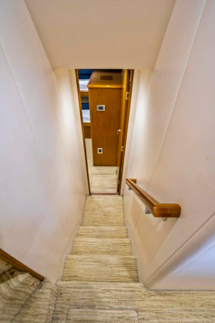 2011 Viking 70 Enclosed Bridge - Last Call - Companionway