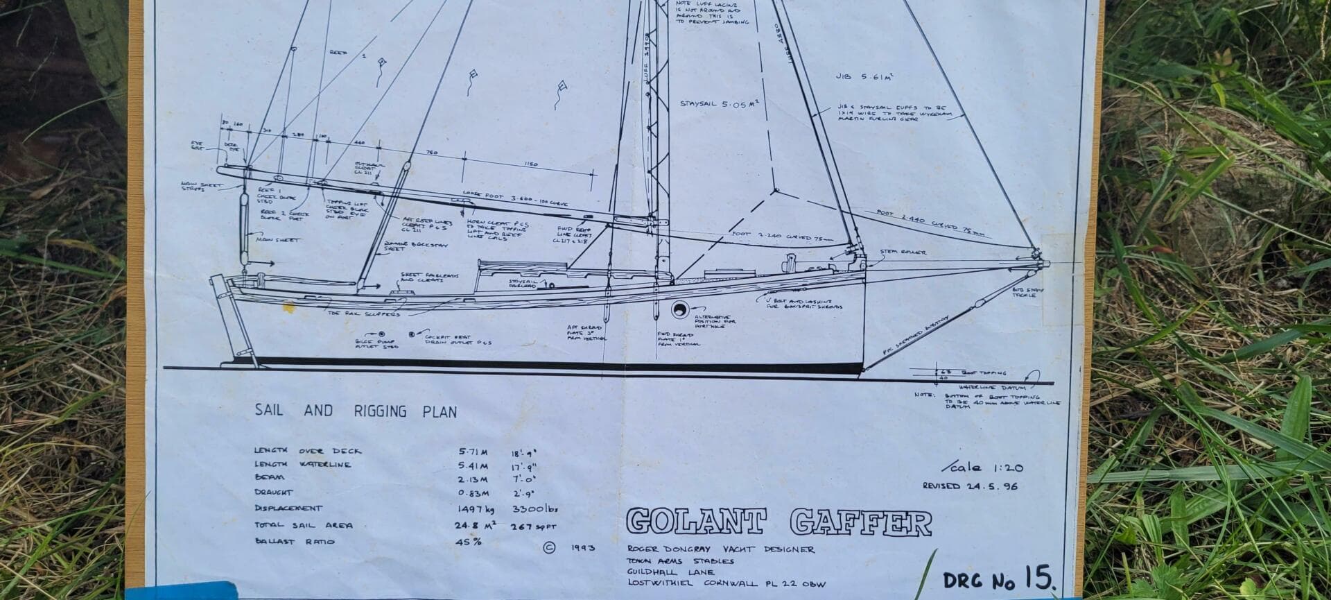 2009 Golant Gaffer Cutter Rig