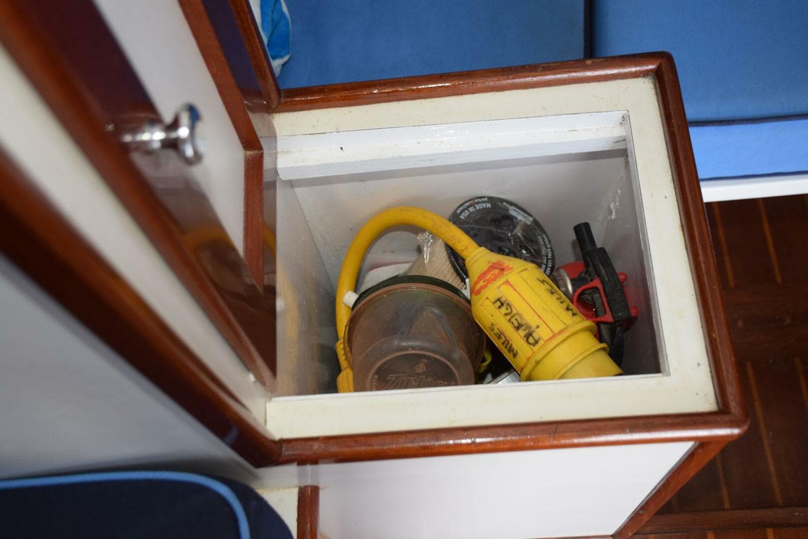 Storage Cabinet Separates Berth Area