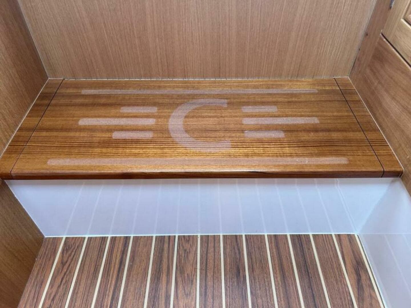 Custom Step over Trash Bin