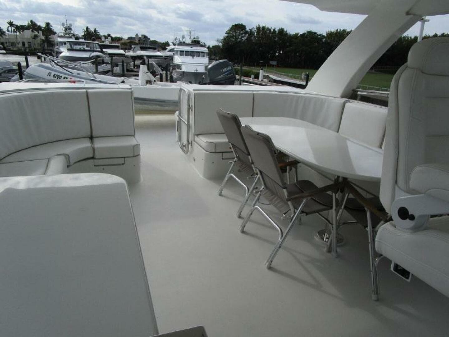 Flybridge Looking Aft    