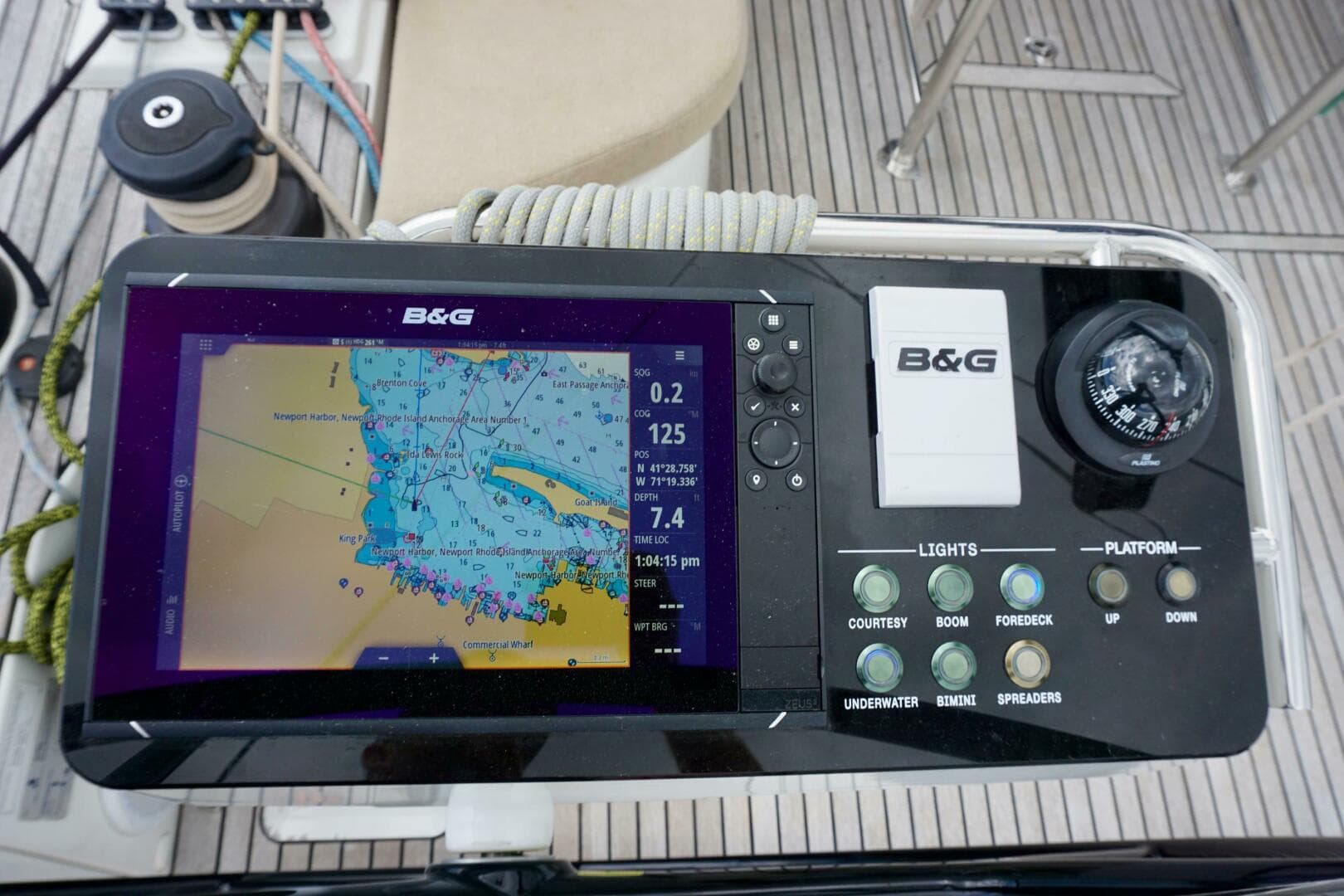 2020 Beneteau First 53 B&G chartplotter