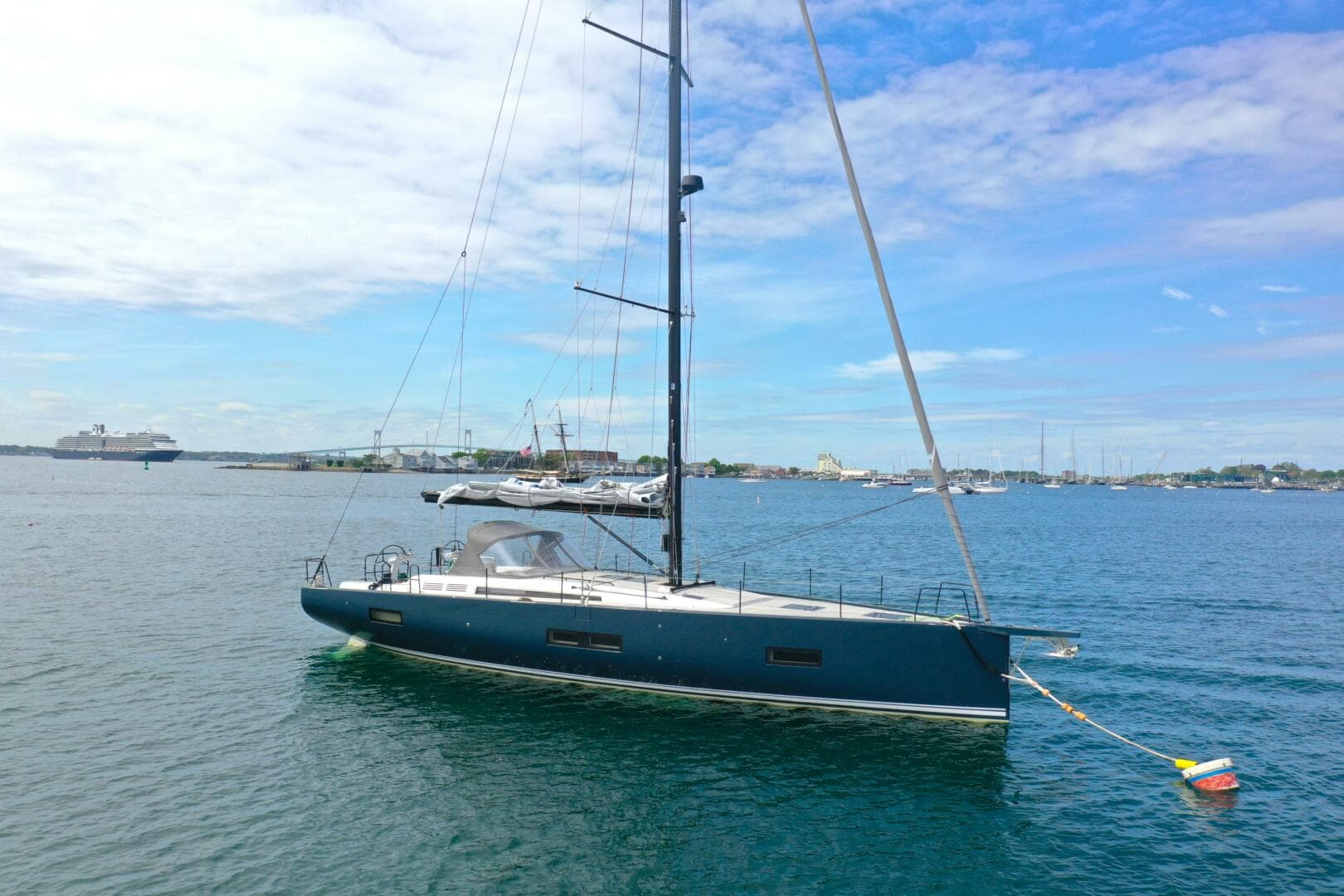 2020 Beneteau First 53 ZUMA at anchor