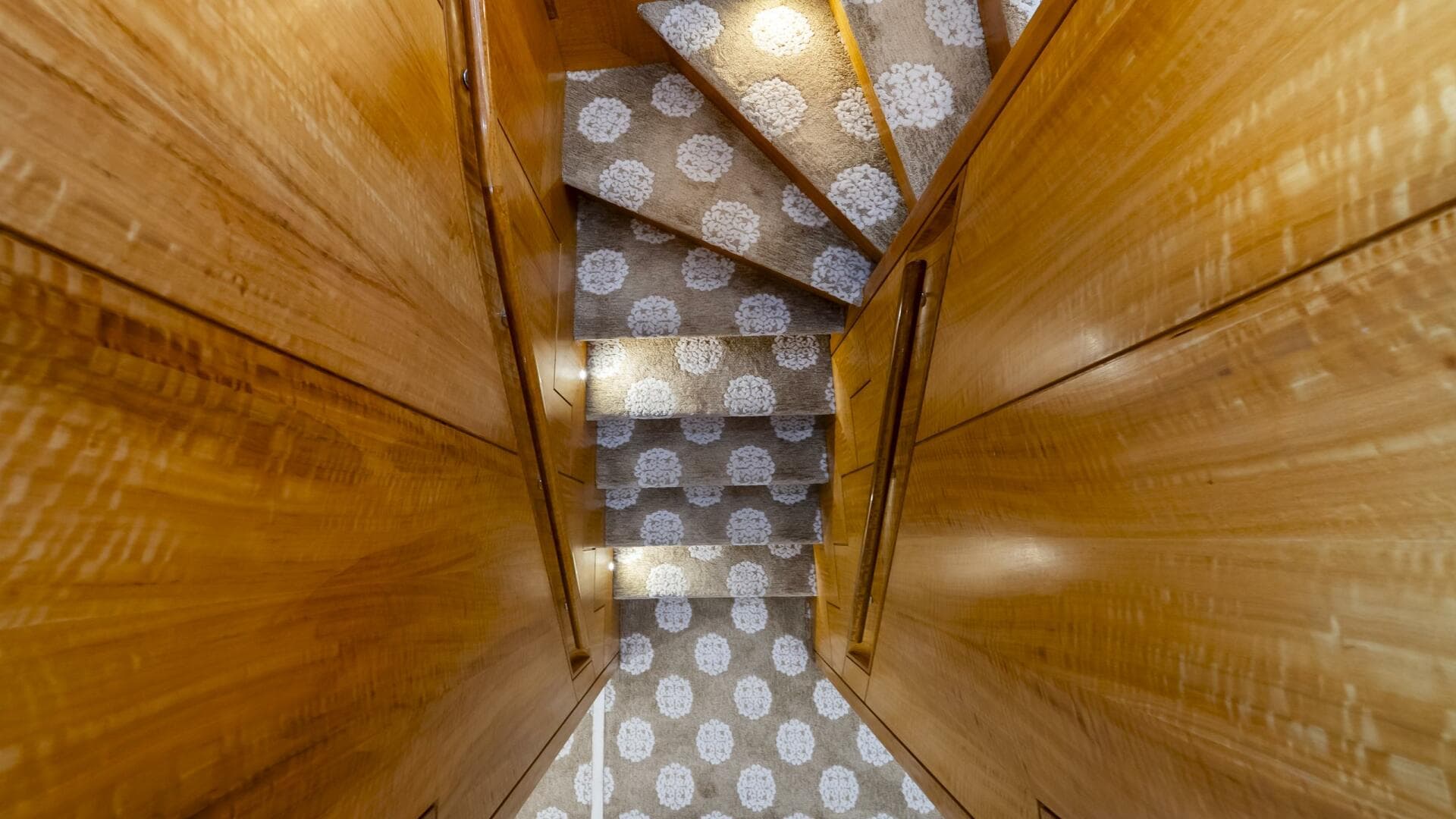 Stairs to lower deck