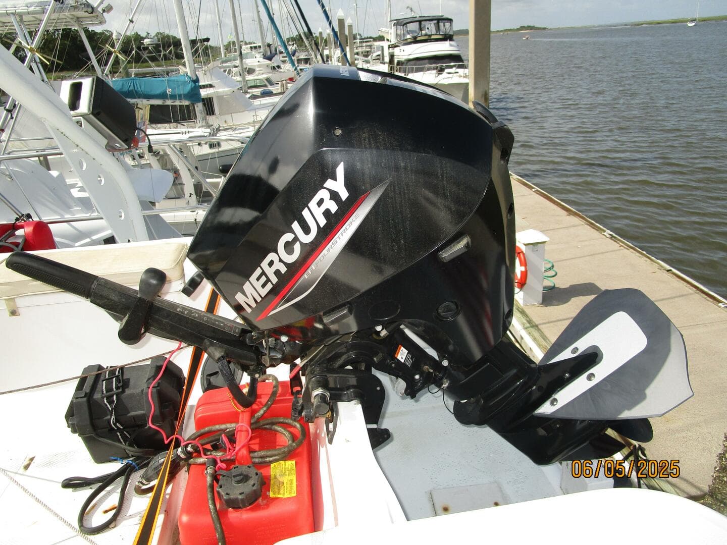49' DeFever tender outboard