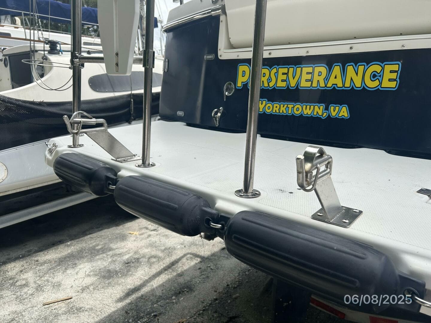 28' Cutwater tender davit bases
