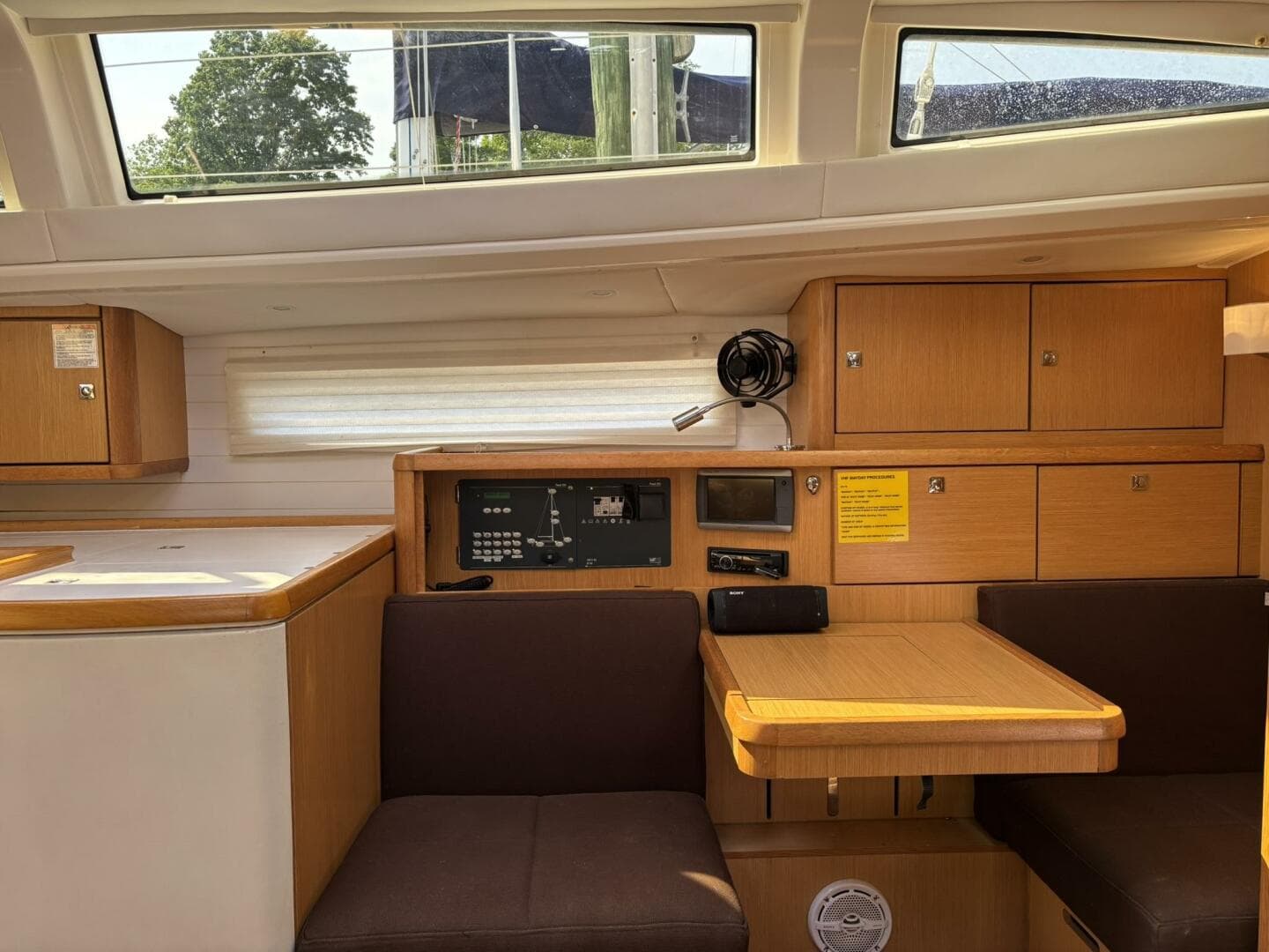 Portside Navigation Station converts to sofa