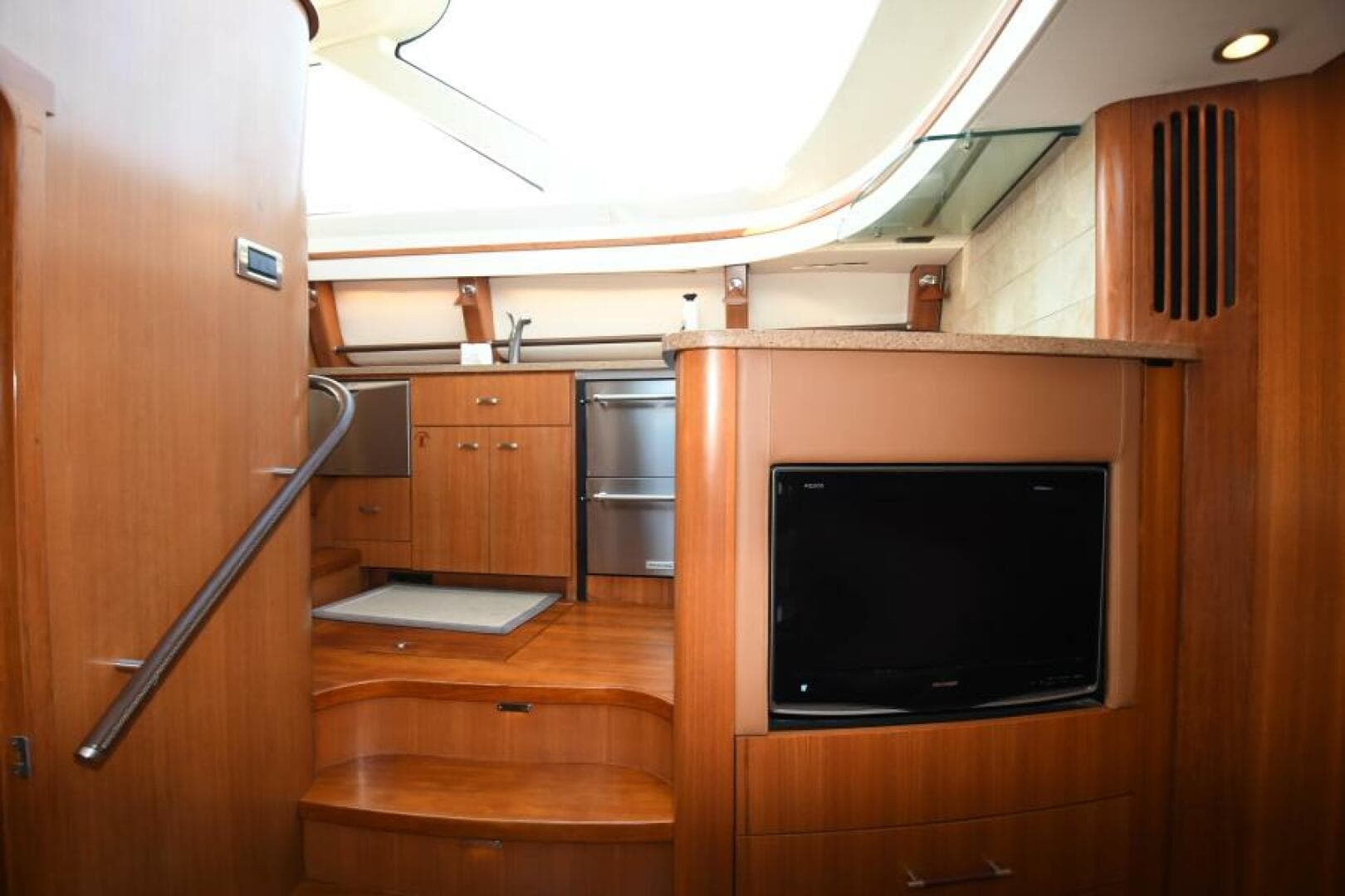 2008 58 Tiara Yachts Sovran - Dreamscape - Galley/Dinette TV