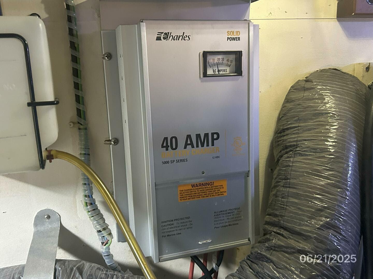 36' Grand Banks battery charger