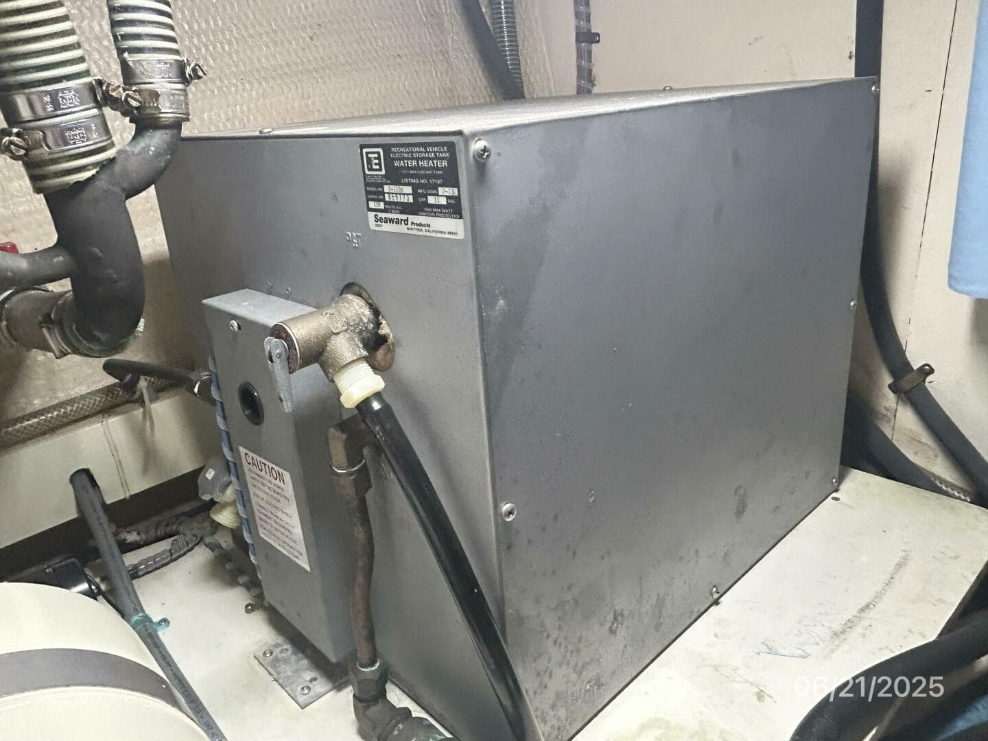 36' Grand Banks water heater