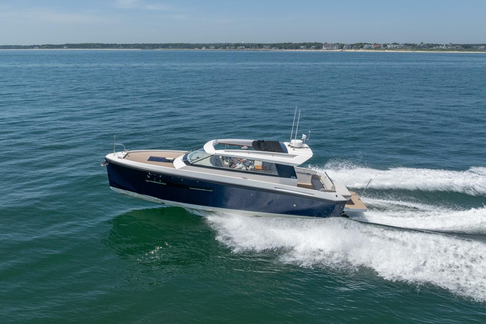 2023 Delta Powerboats 33 Coupe London Calling port beam