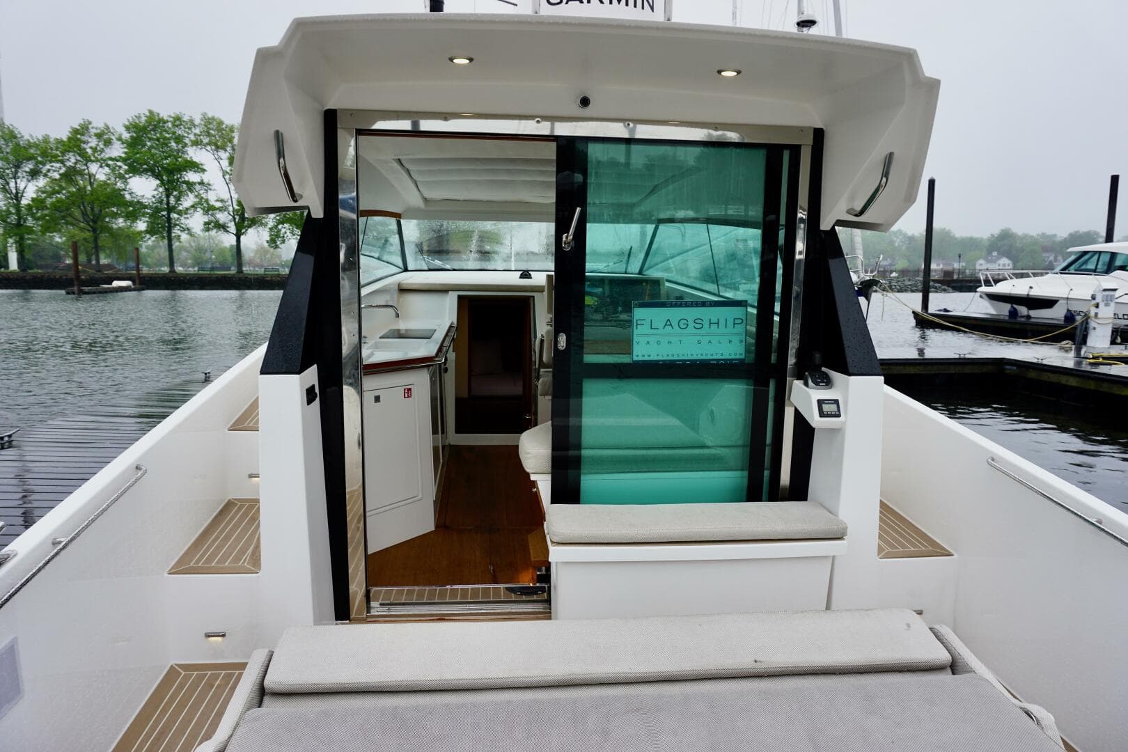 2023 Delta Powerboats 33 Coupe London Calling pilothouse