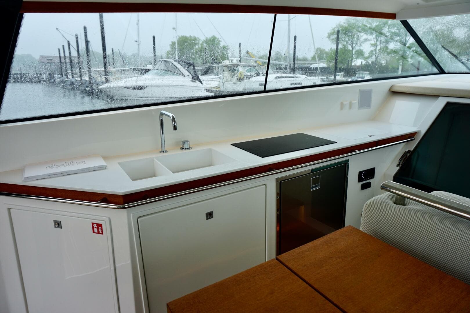 2023 Delta Powerboats 33 Coupe London Calling galley