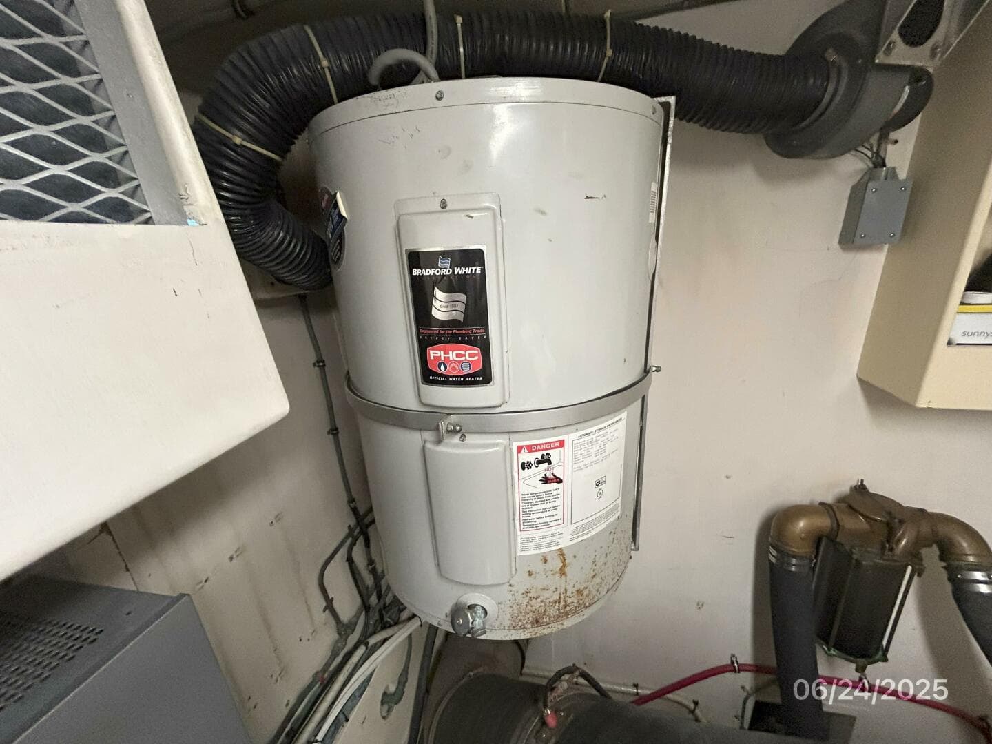 63' Hatteras water heater