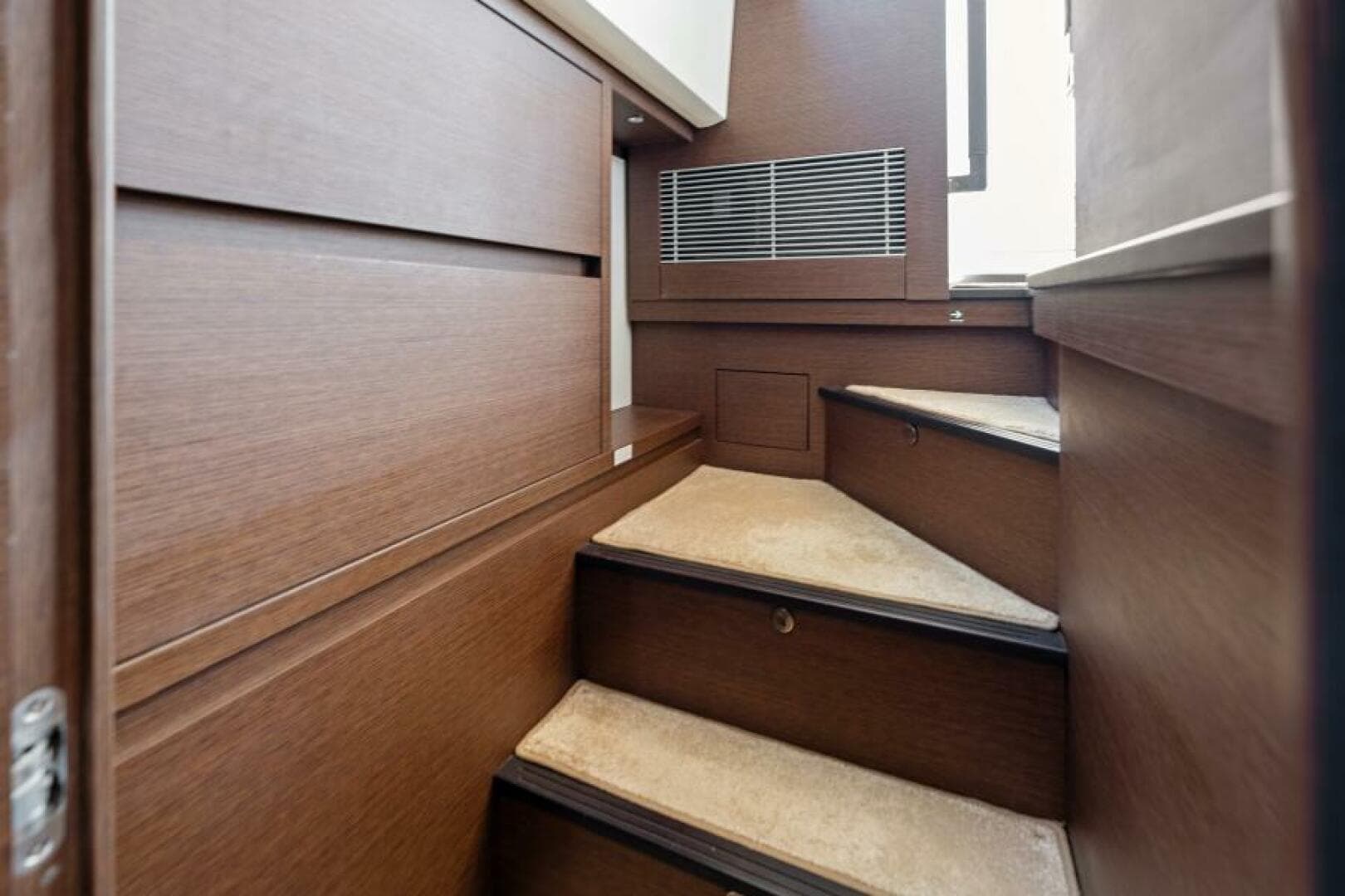 2020 52 Prestige Flybridge - Vacay - Compainway to Master Stateroom