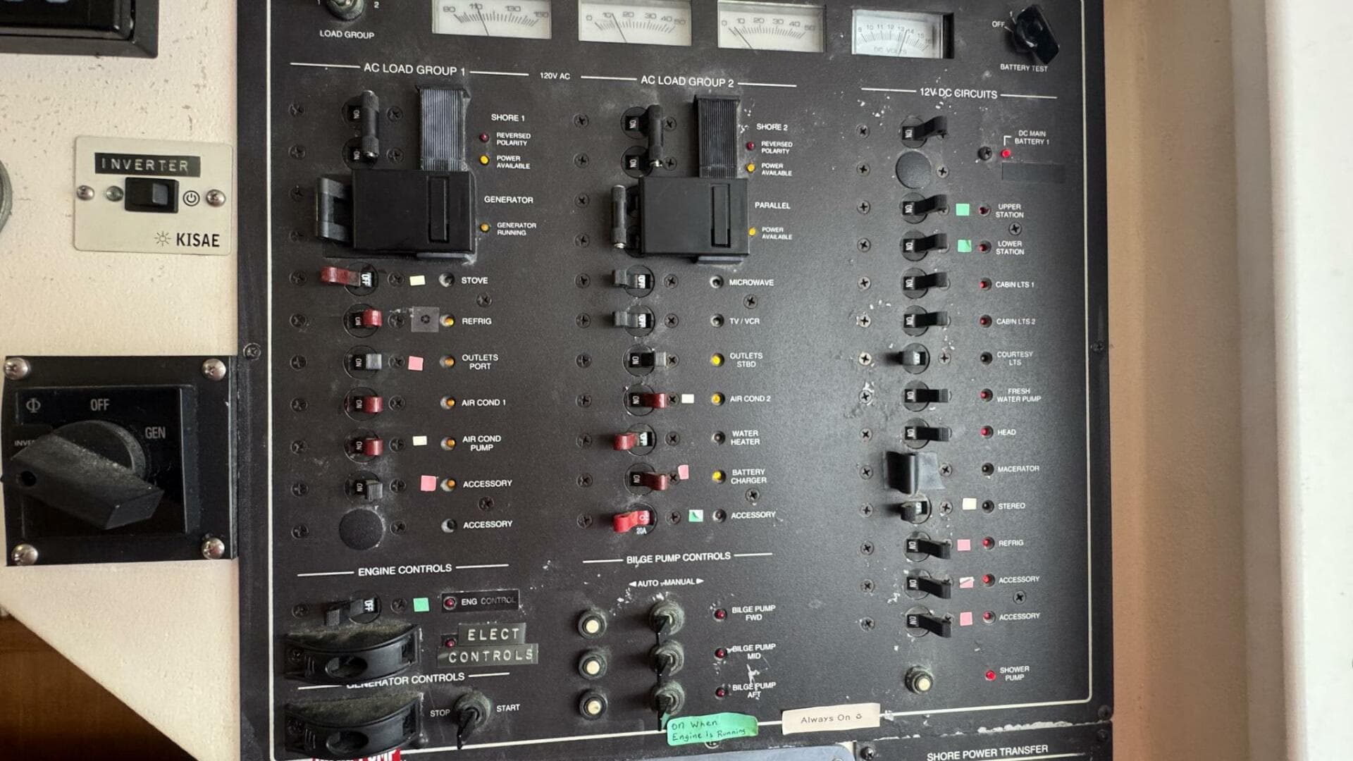 1999 Mainship 350 Control Panel