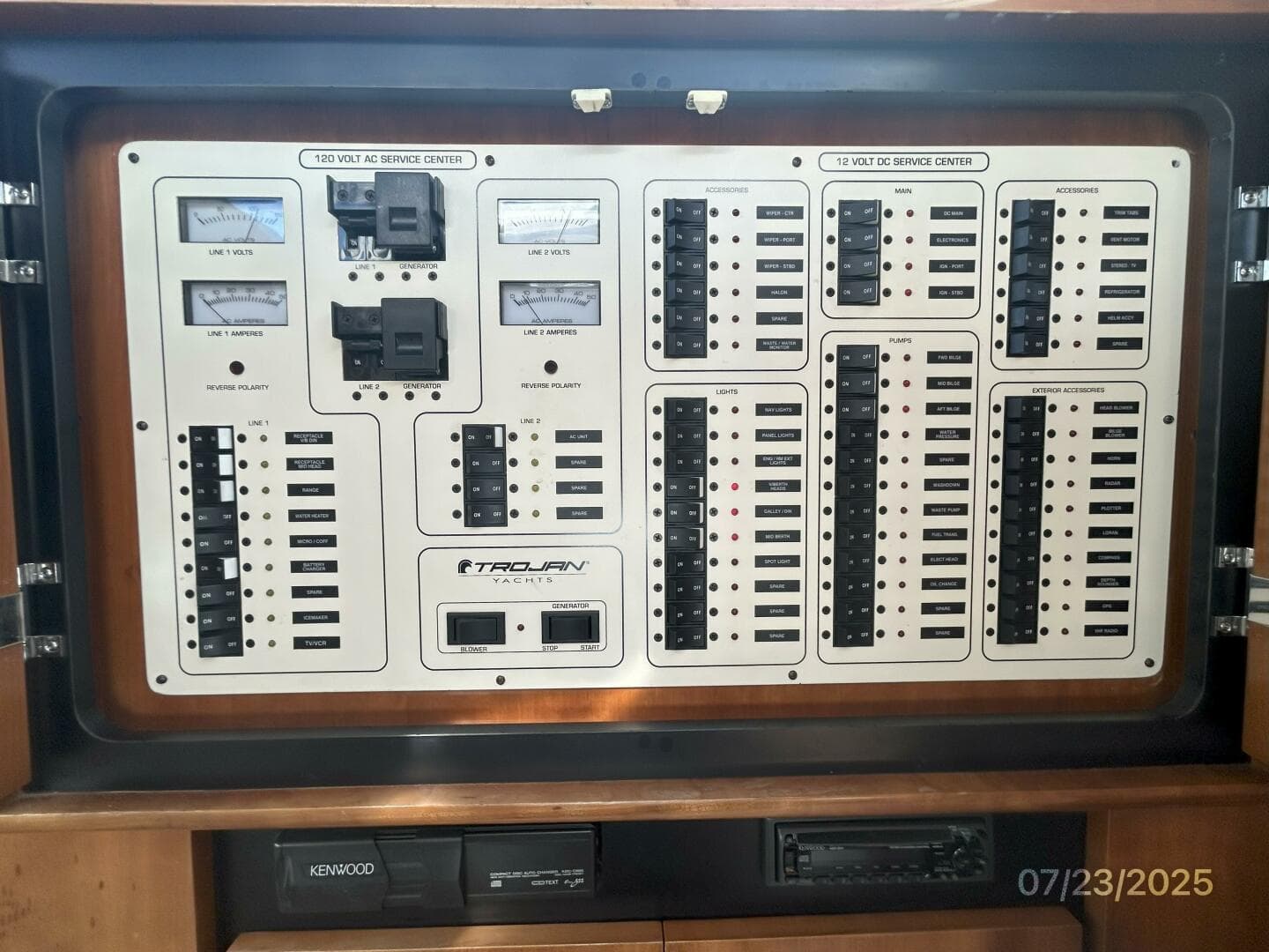 40' Trojan electrical panel