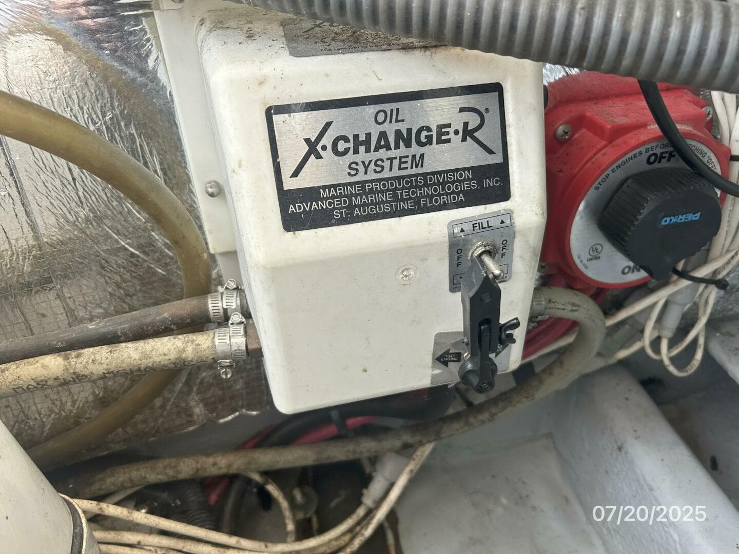 34' Mainship oil change system