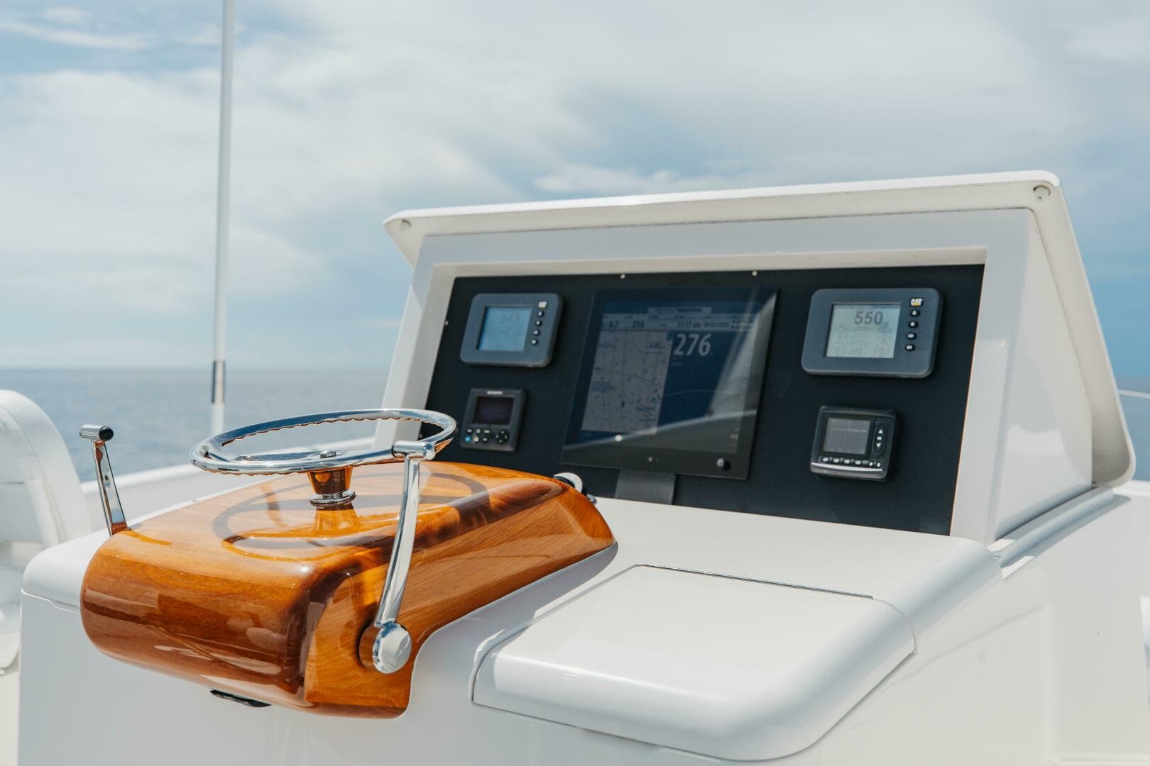 Skybridge Pop up Electronics with Teak Palm Beach Controls