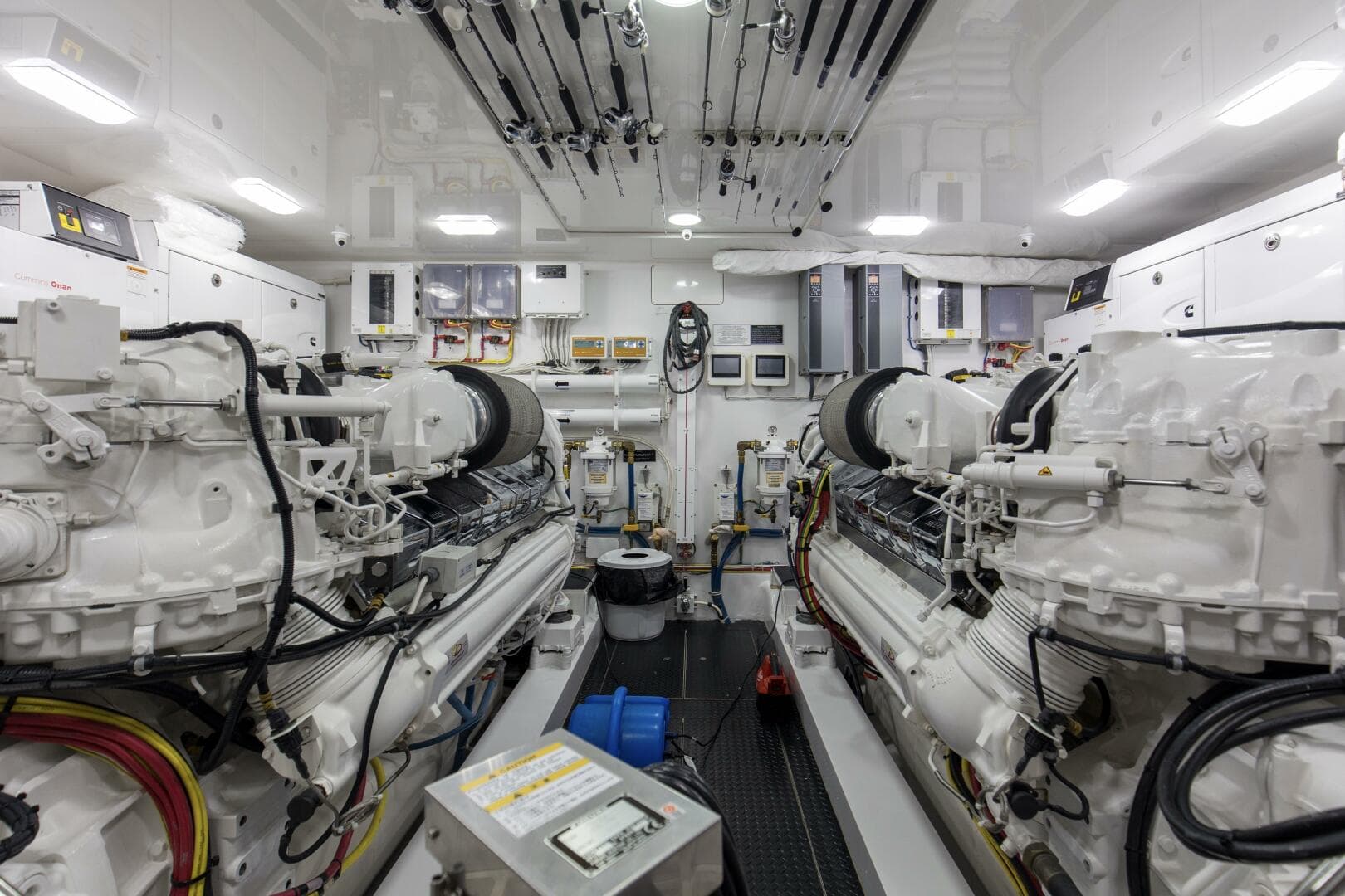 2016 92 Viking Enclosed Bridge Touche Engine Room