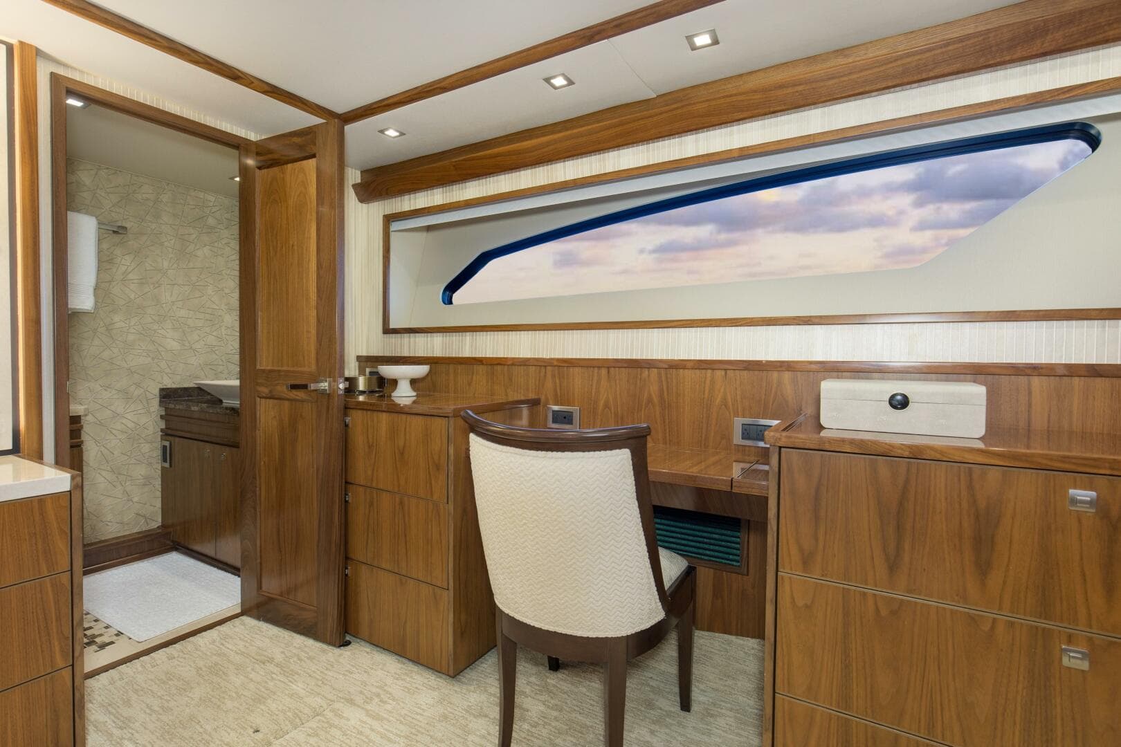 2016 92 Viking Enclosed Bridge Touche Master Stateroom  (6)