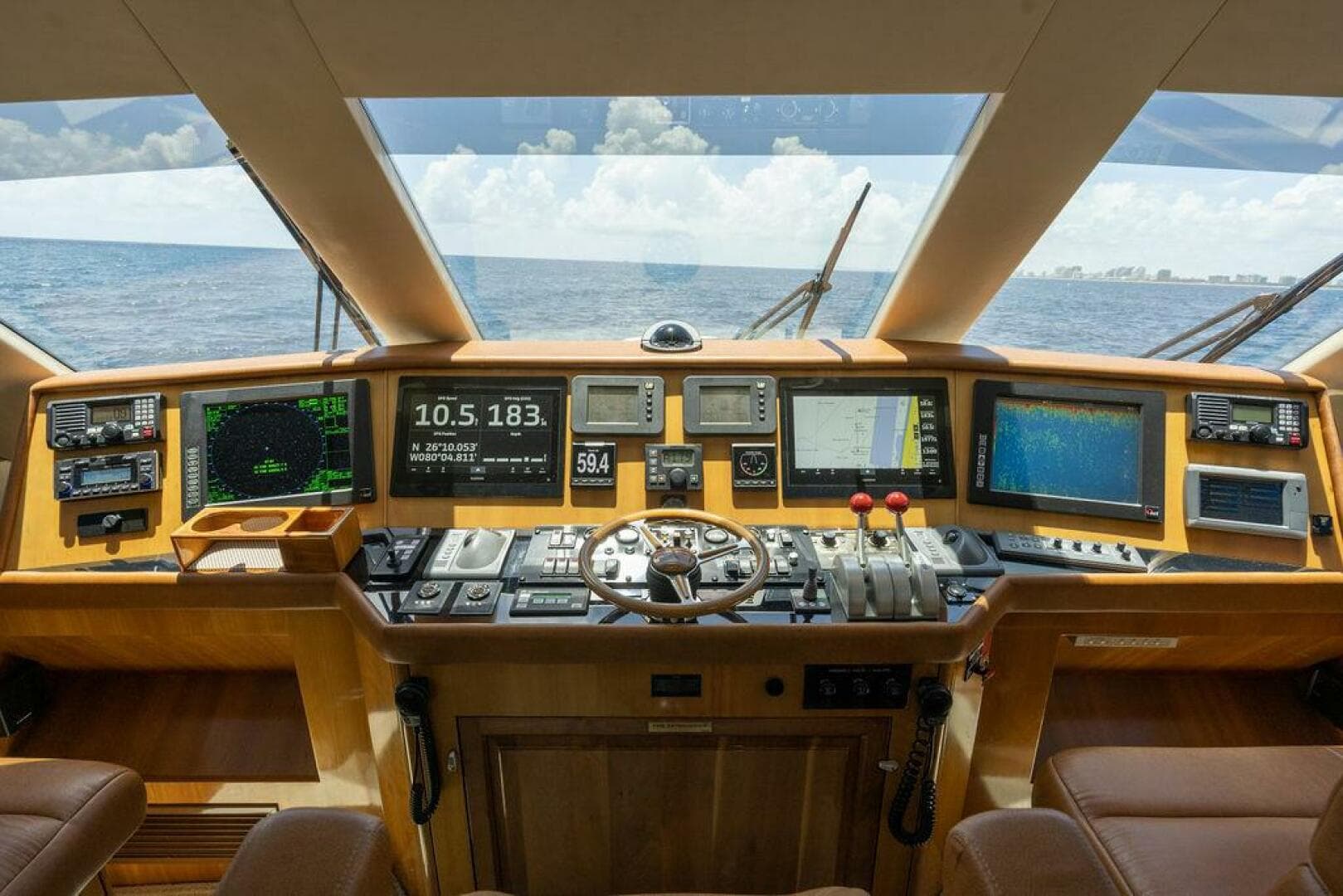 2005 Hatteras Enclosed Bridge