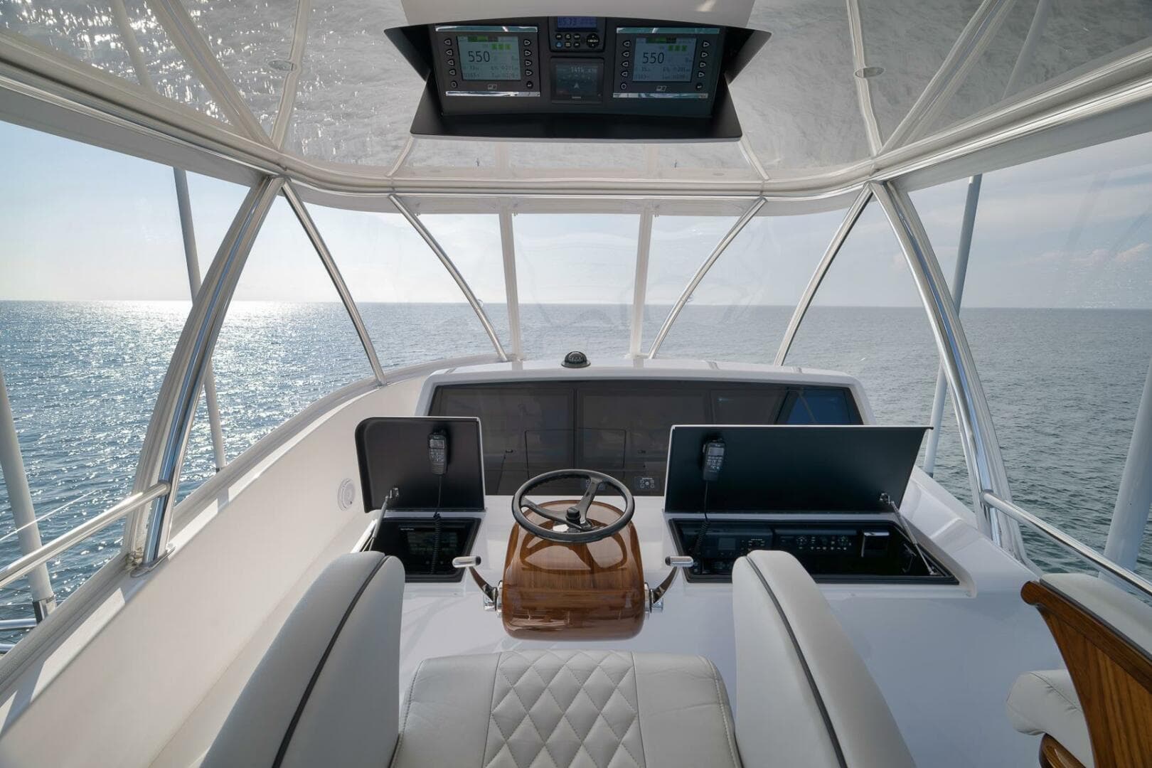 2025 Viking 90 Convertible- NIKKI BELLA- Flybridge Helm