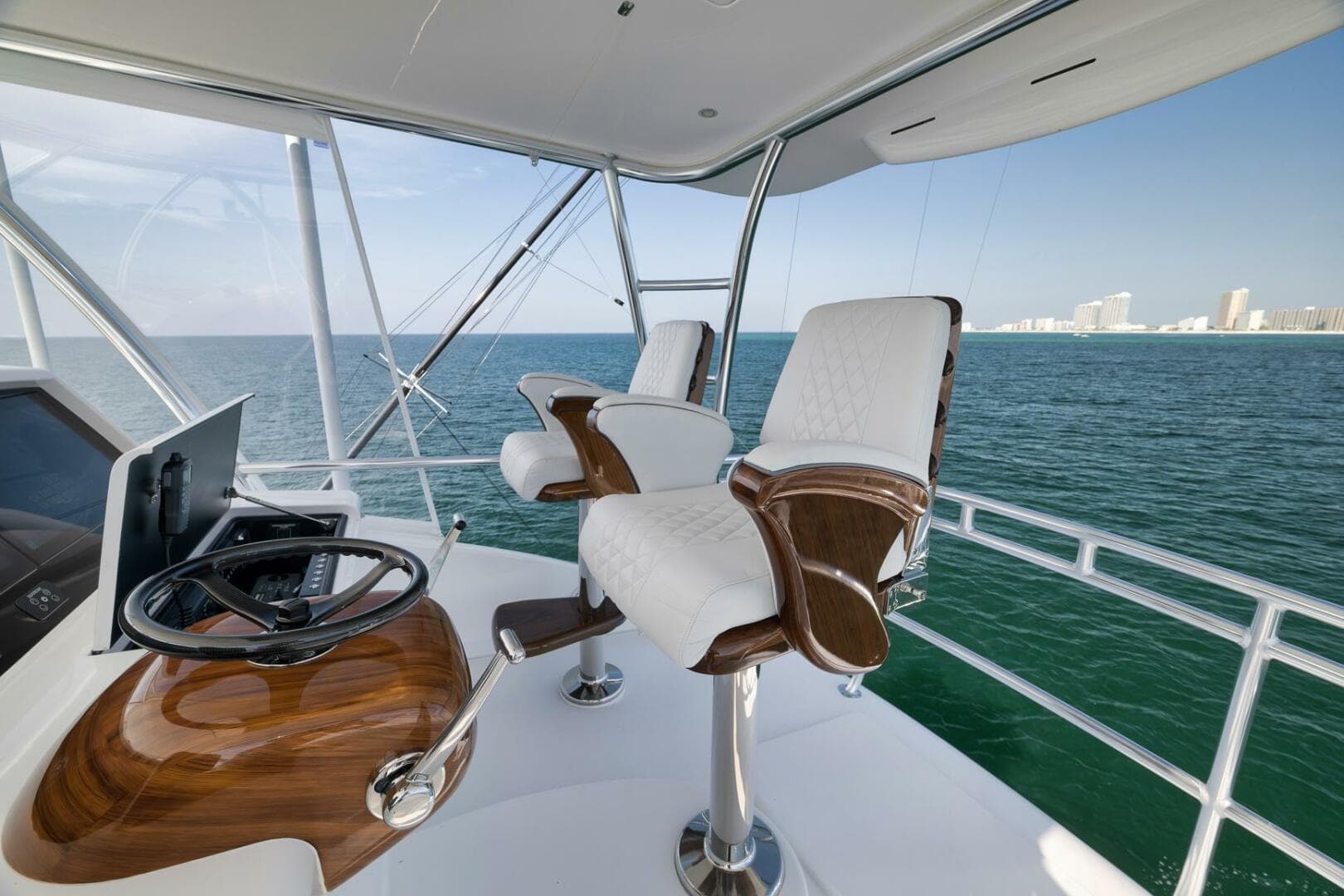 2025 Viking 90 Convertible- NIKKI BELLA- Flybridge Helm