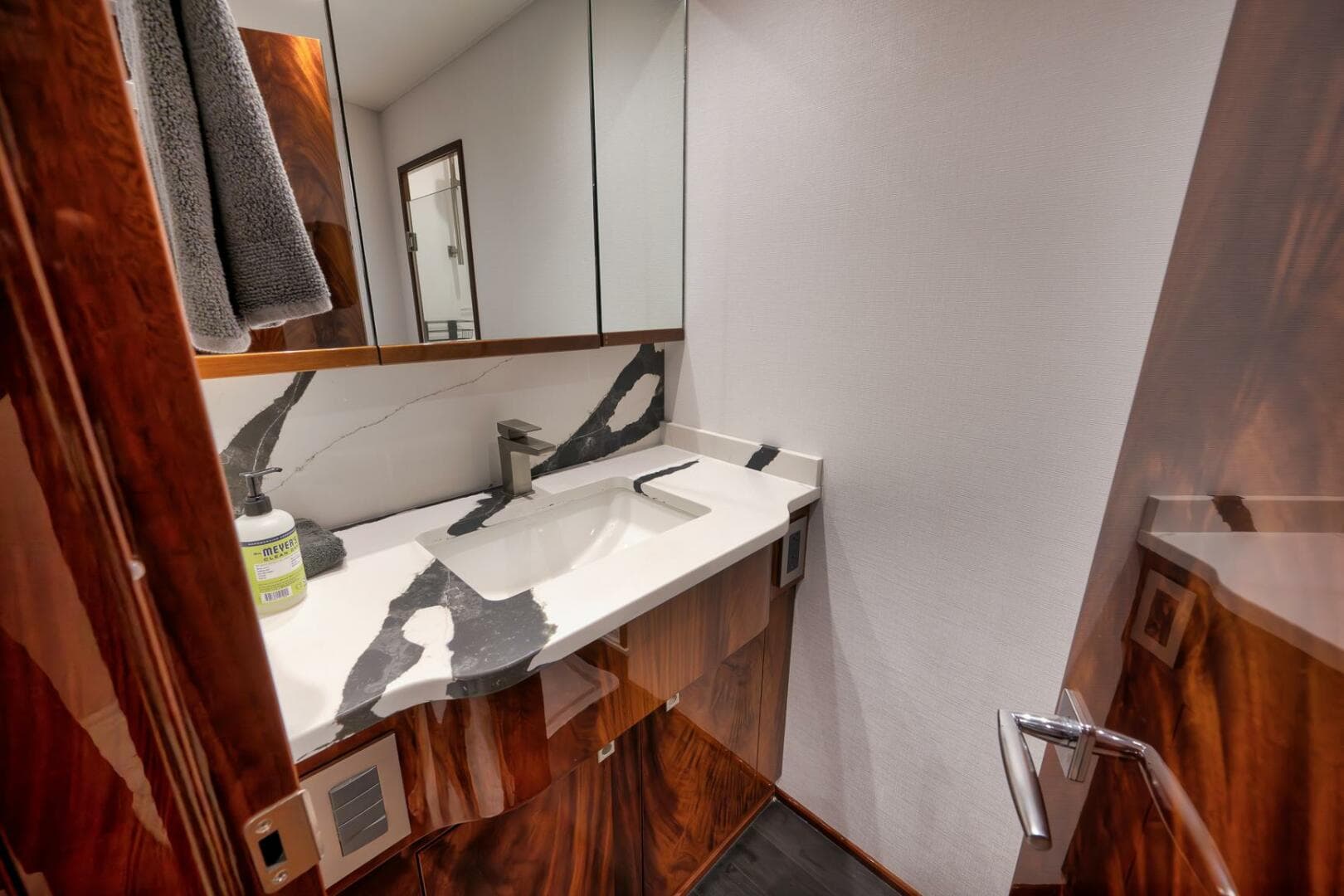 2025 Viking 90 Convertible- NIKKI BELLA- Forward Stateroom Head