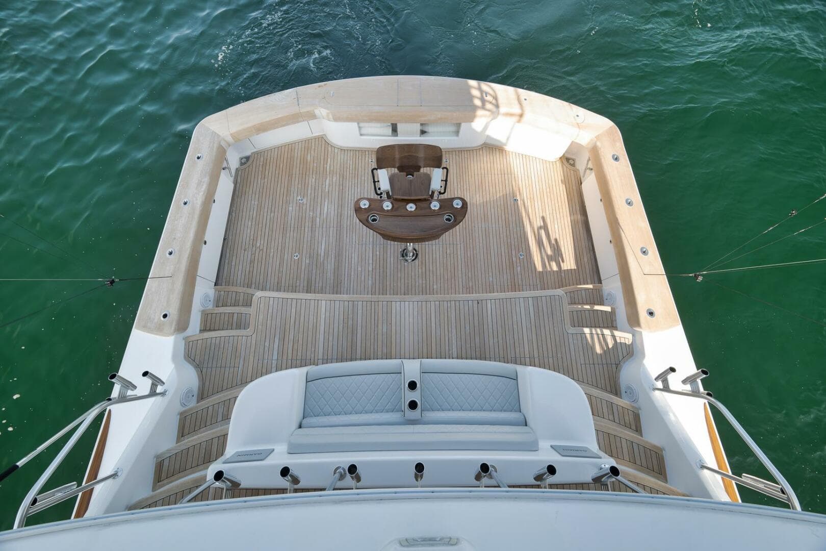 2025 Viking 90 Convertible- NIKKI BELLA- Cockpit from Mezzanine