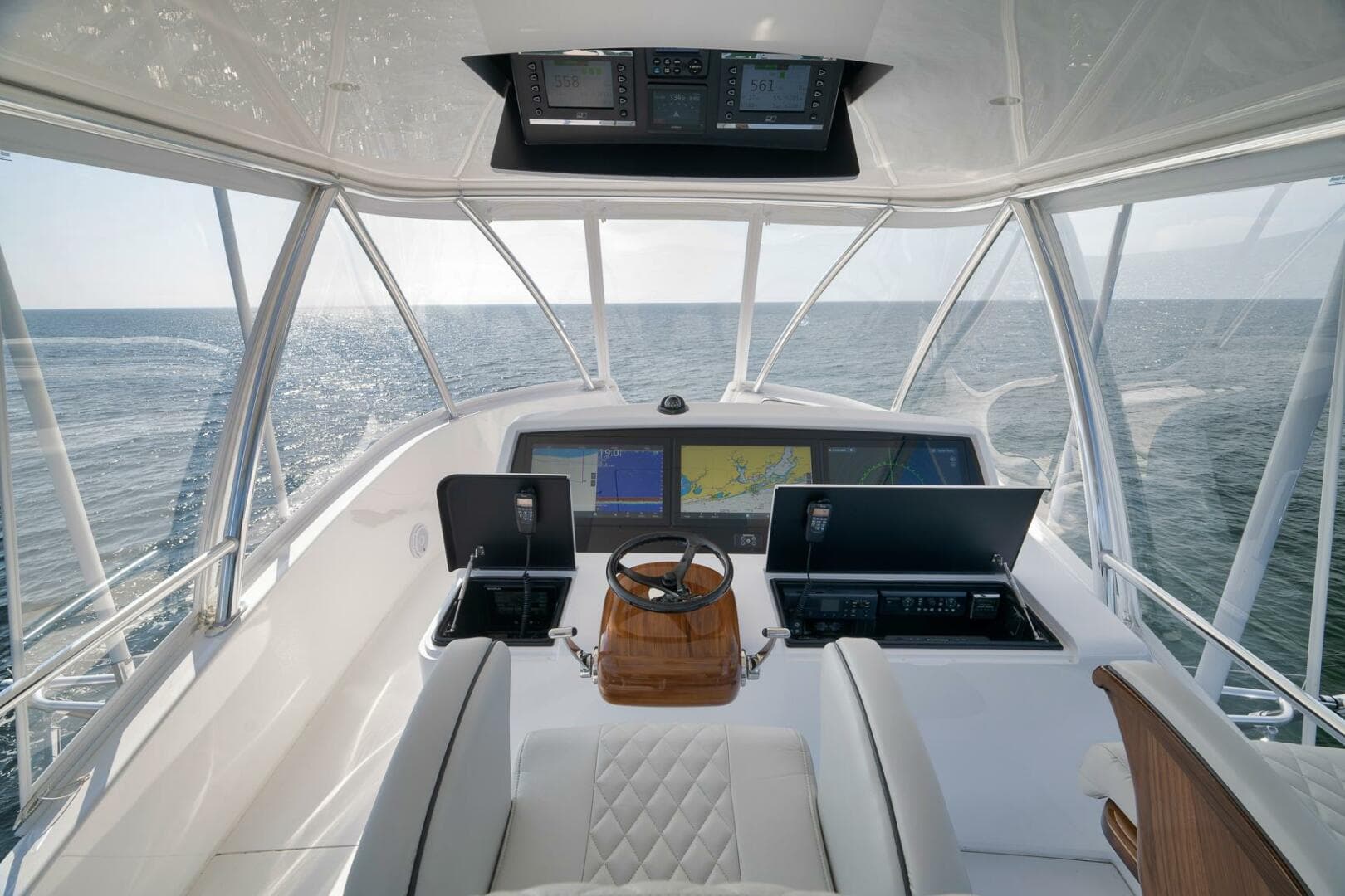 2025 Viking 90 Convertible- NIKKI BELLA- Flybridge Helm