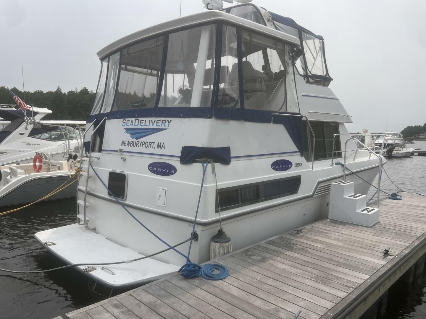Port Transom Shot Dockside
