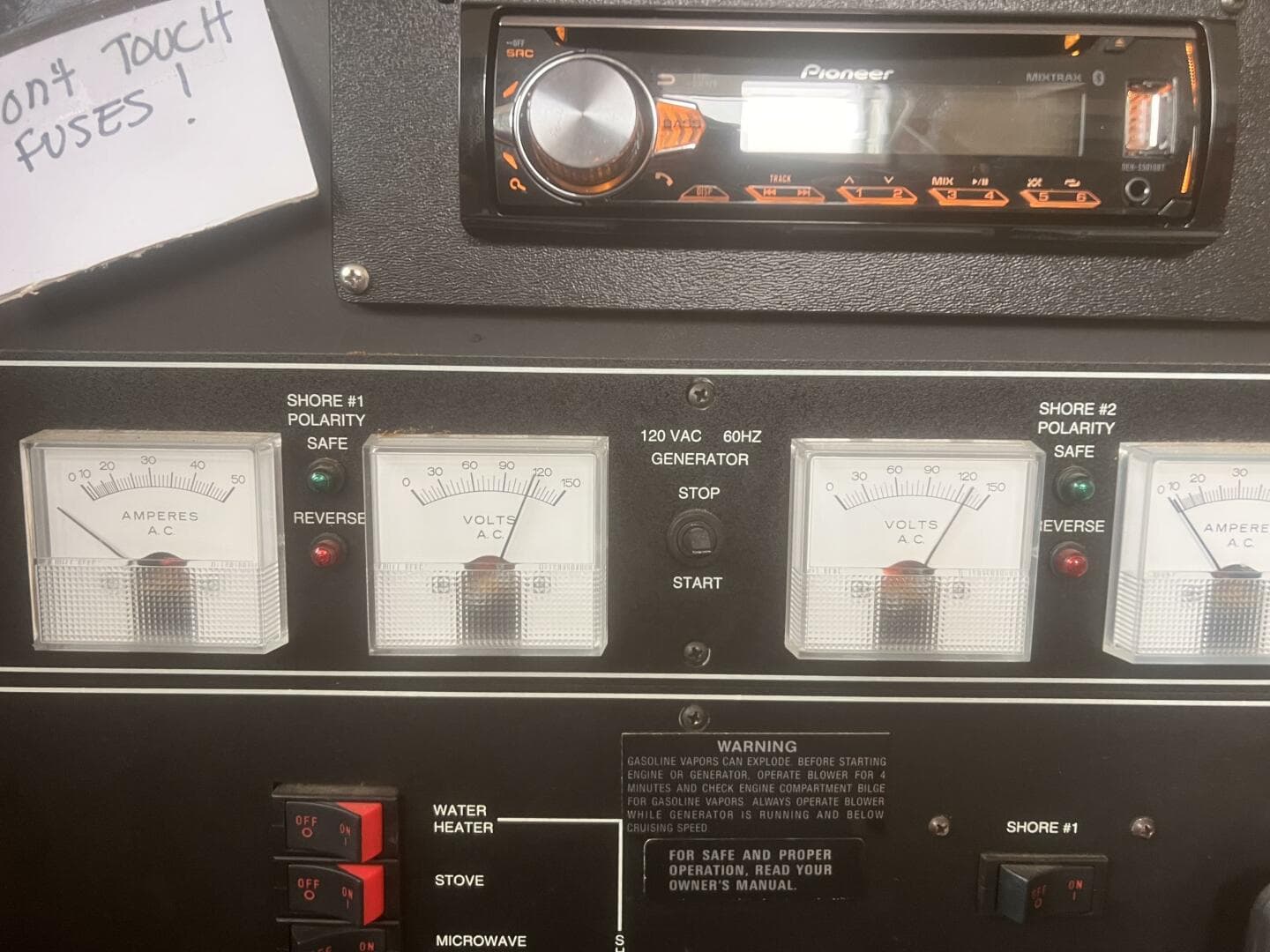 AC DC Guages Main Panel