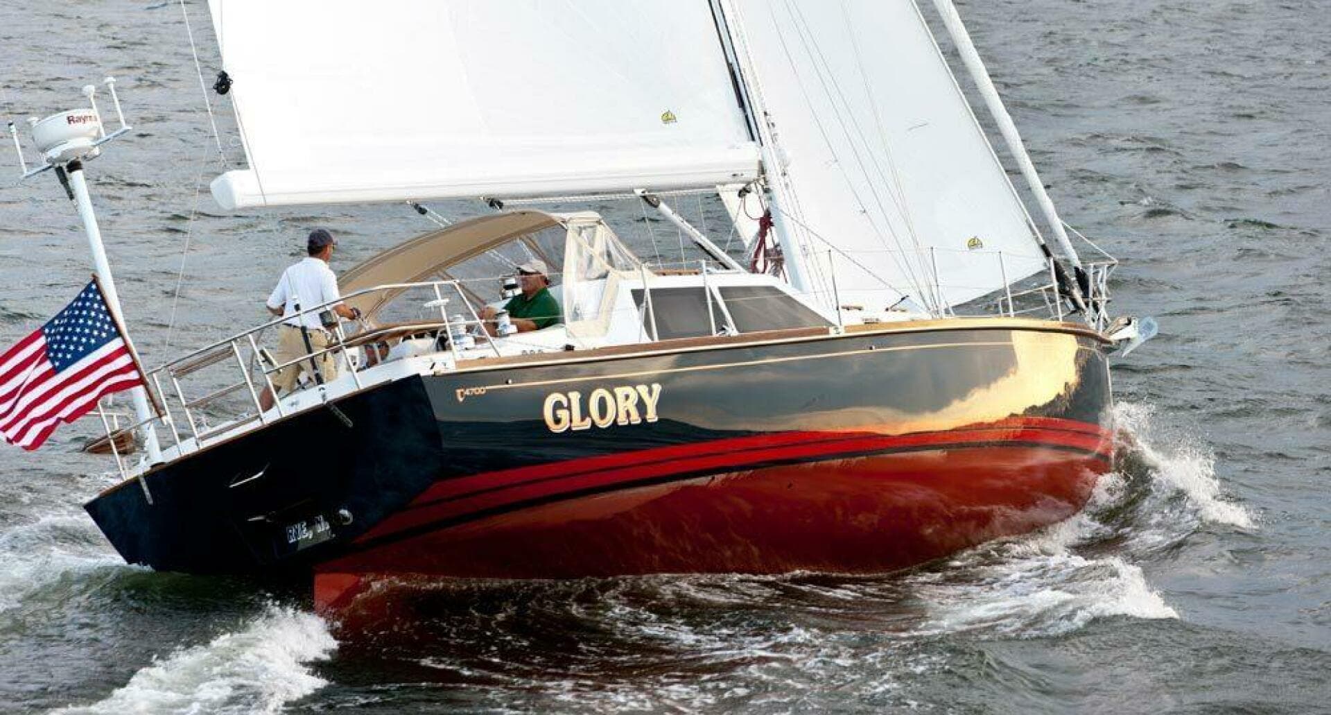 2011 Tartan 47 Glory upwind starboard tack