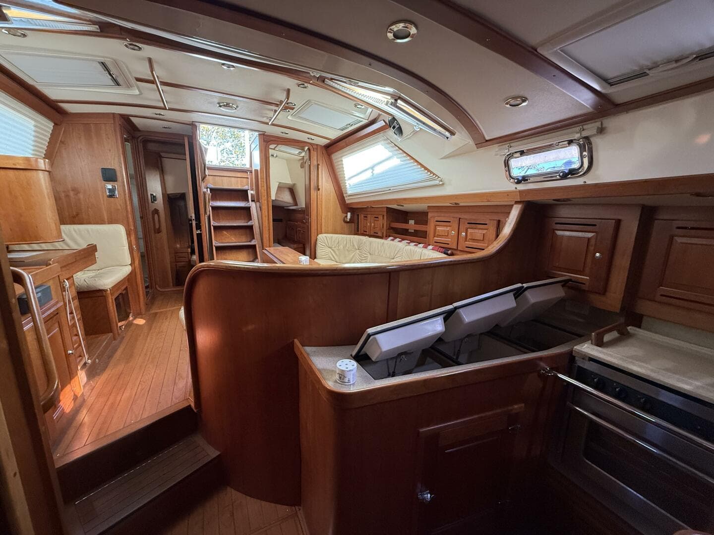 2011 Tartan 47 Glory galley looking aftward