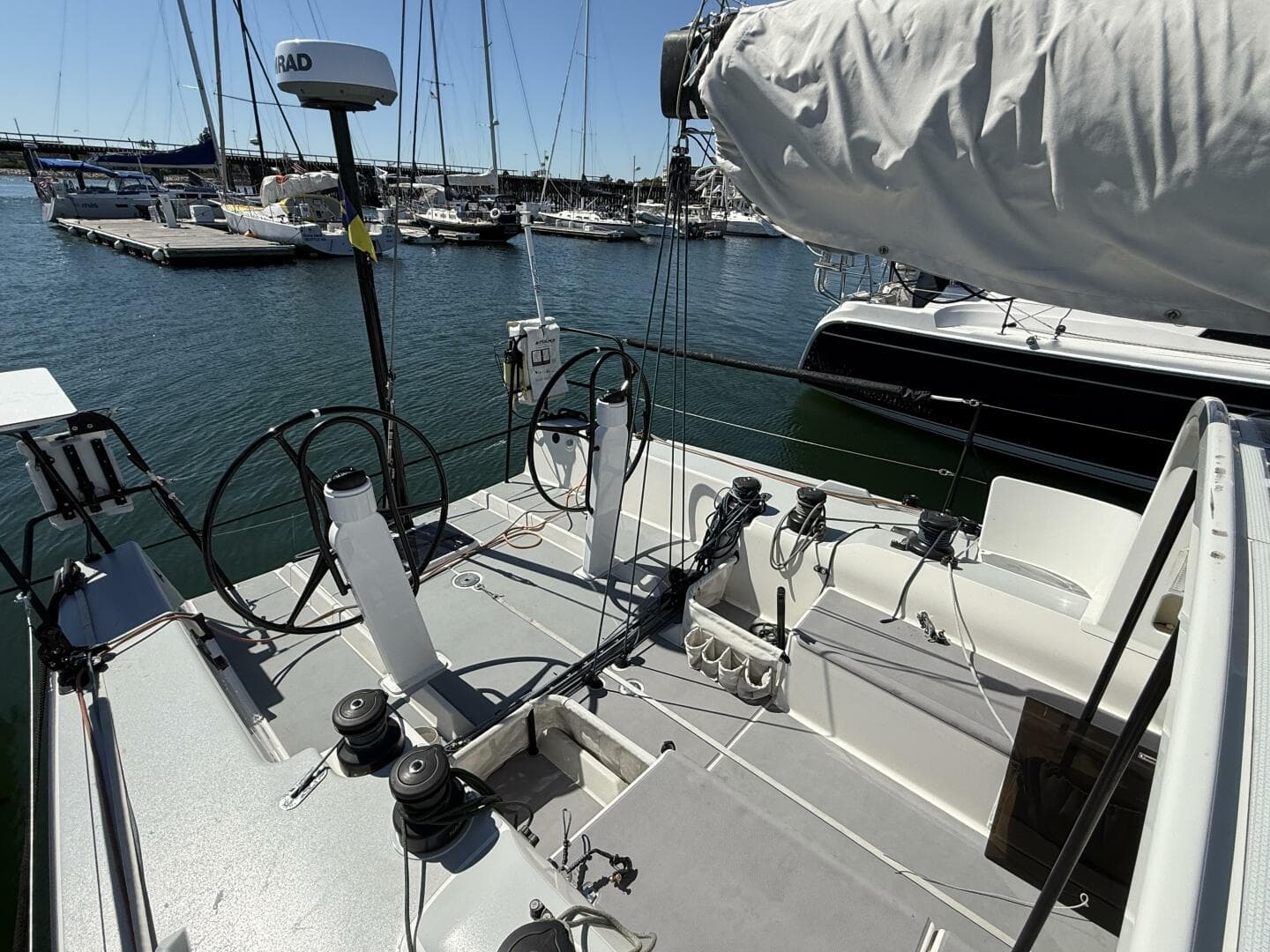 2018 J/121 Alchemy cockpit looking aftward