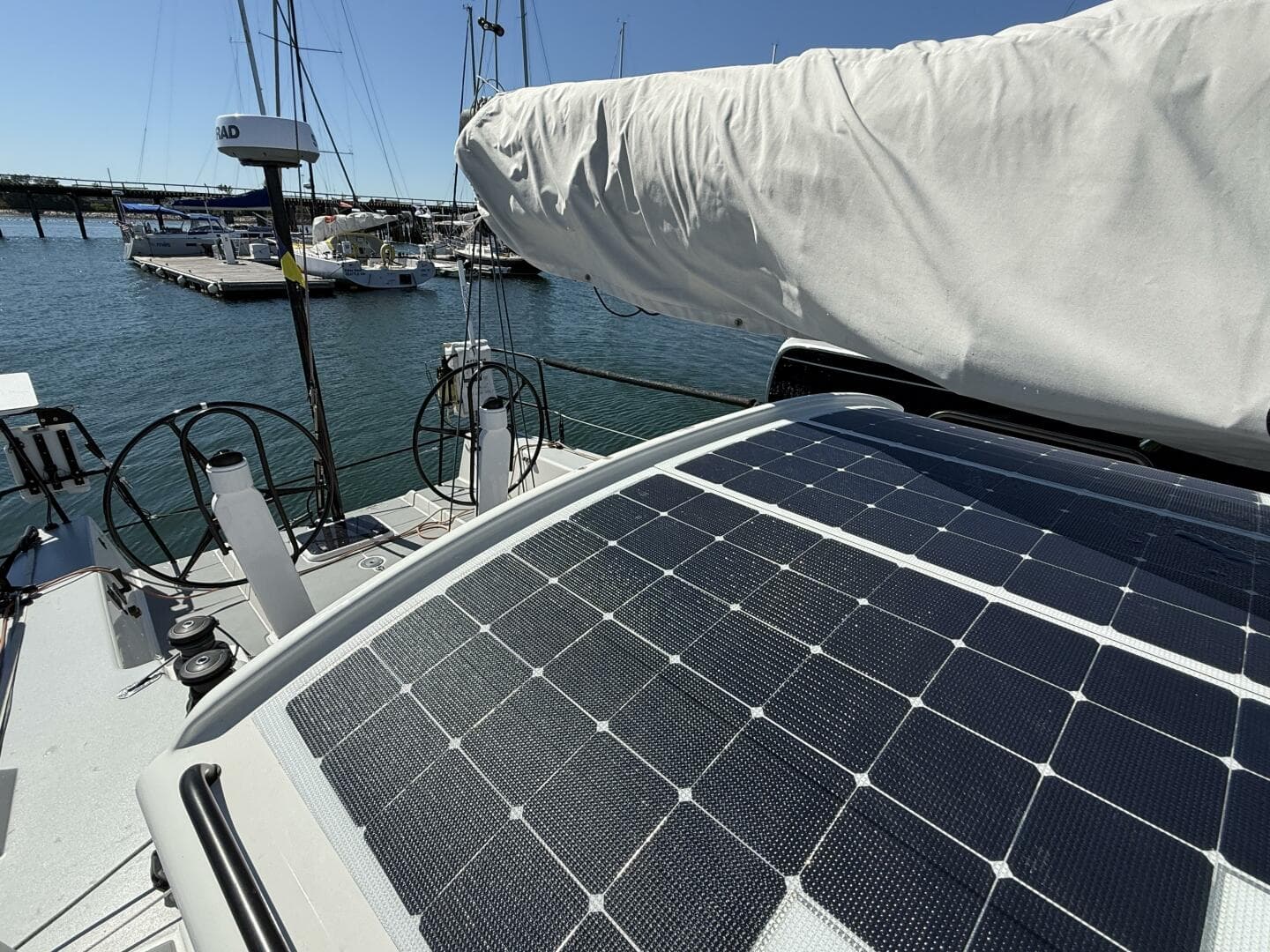 2018 J/121 Alchemy solar panels