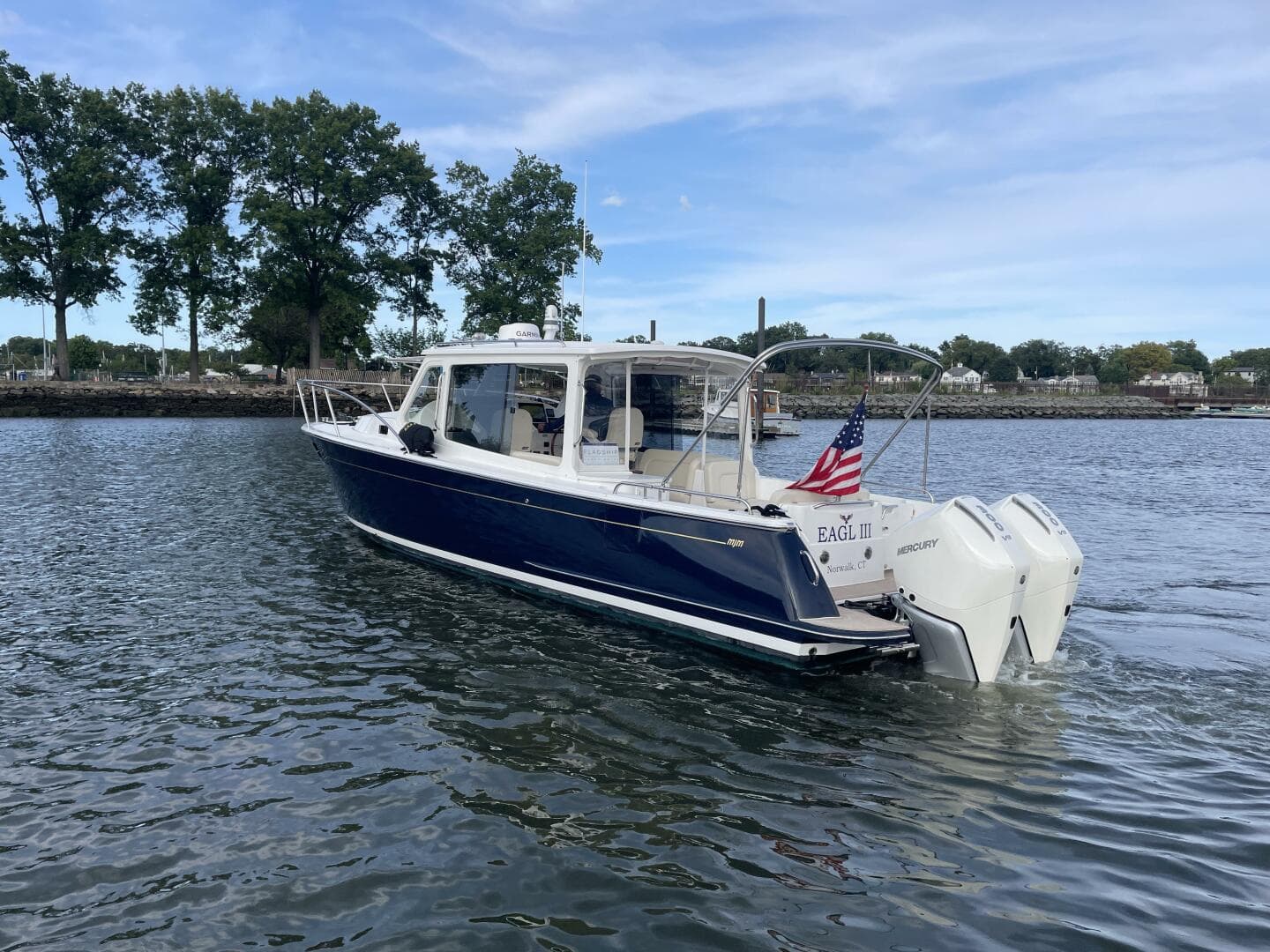 2023 MJM 35 Eagle III port hind quarter