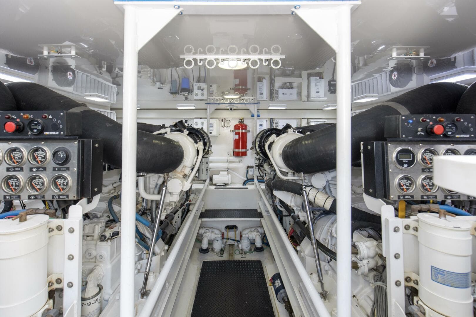 2007 64 Viking Enclosed Bridge Reel Blues Engine Room