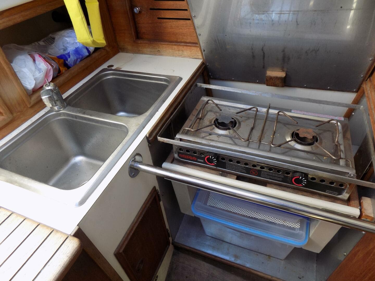 Sink and stove