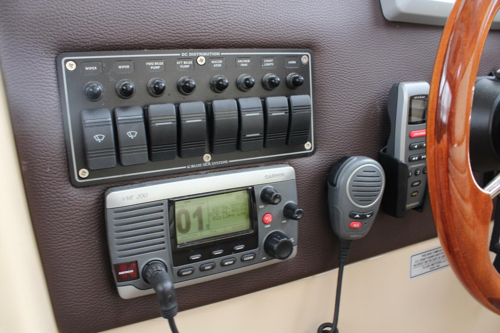 Rocker Switches At Helm VHF
