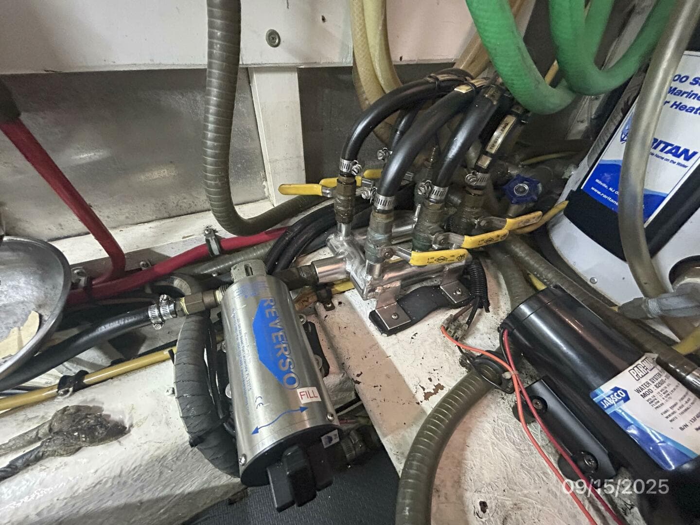 45' Ocean Alexander oil change system