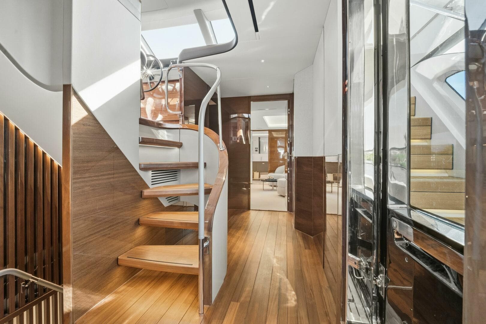 Princess Y95 JUST  PERFECT -Main Deck to Sky Deck Interior Stairs