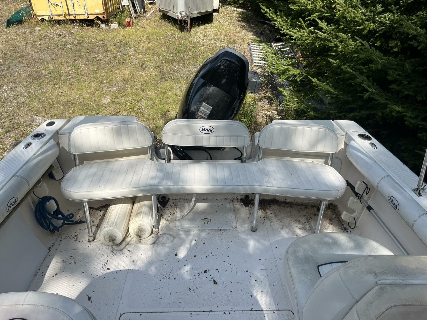 20' KeyWest aft cockpit seat