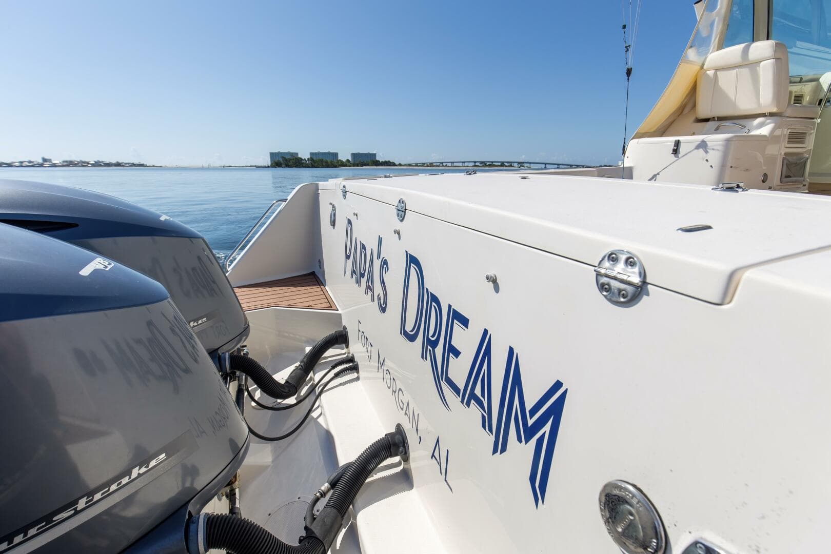 2016 37 Grady White 370 Express Papa_s Dream Stern