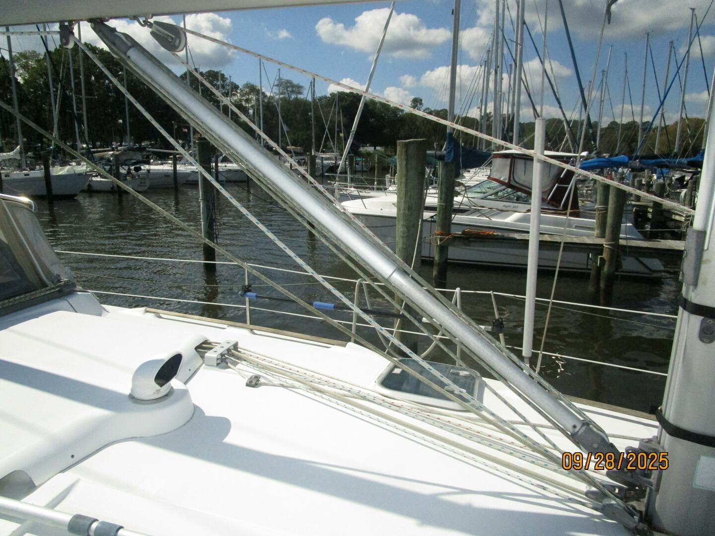 38' Beneteau boom vang1