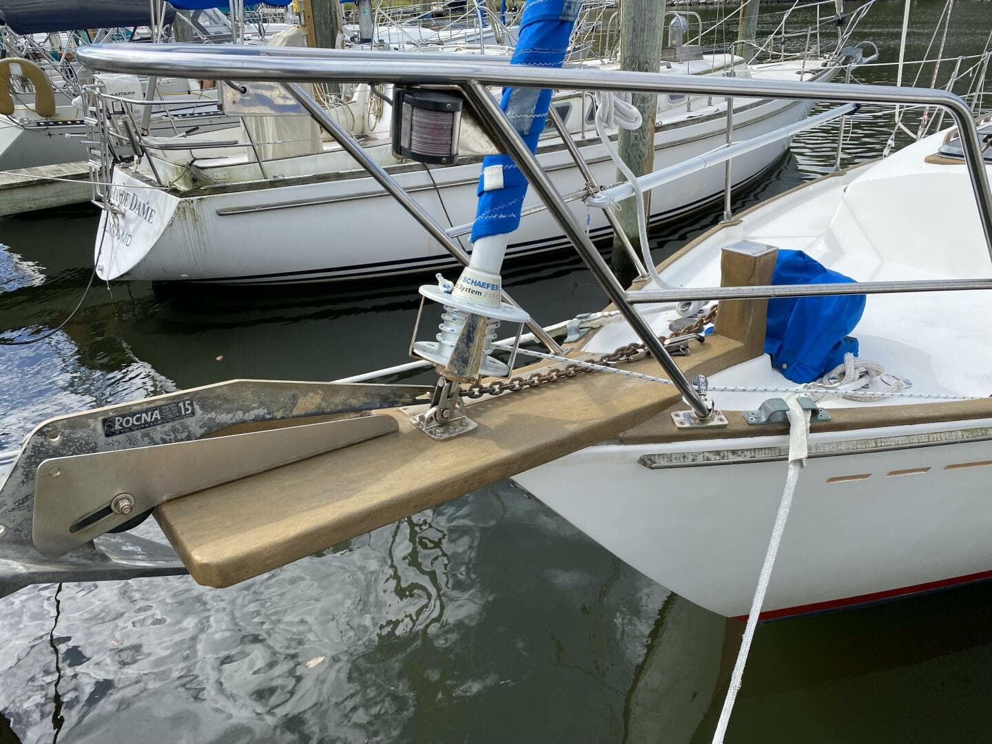 1987 Dickerson 37 aft cockpit